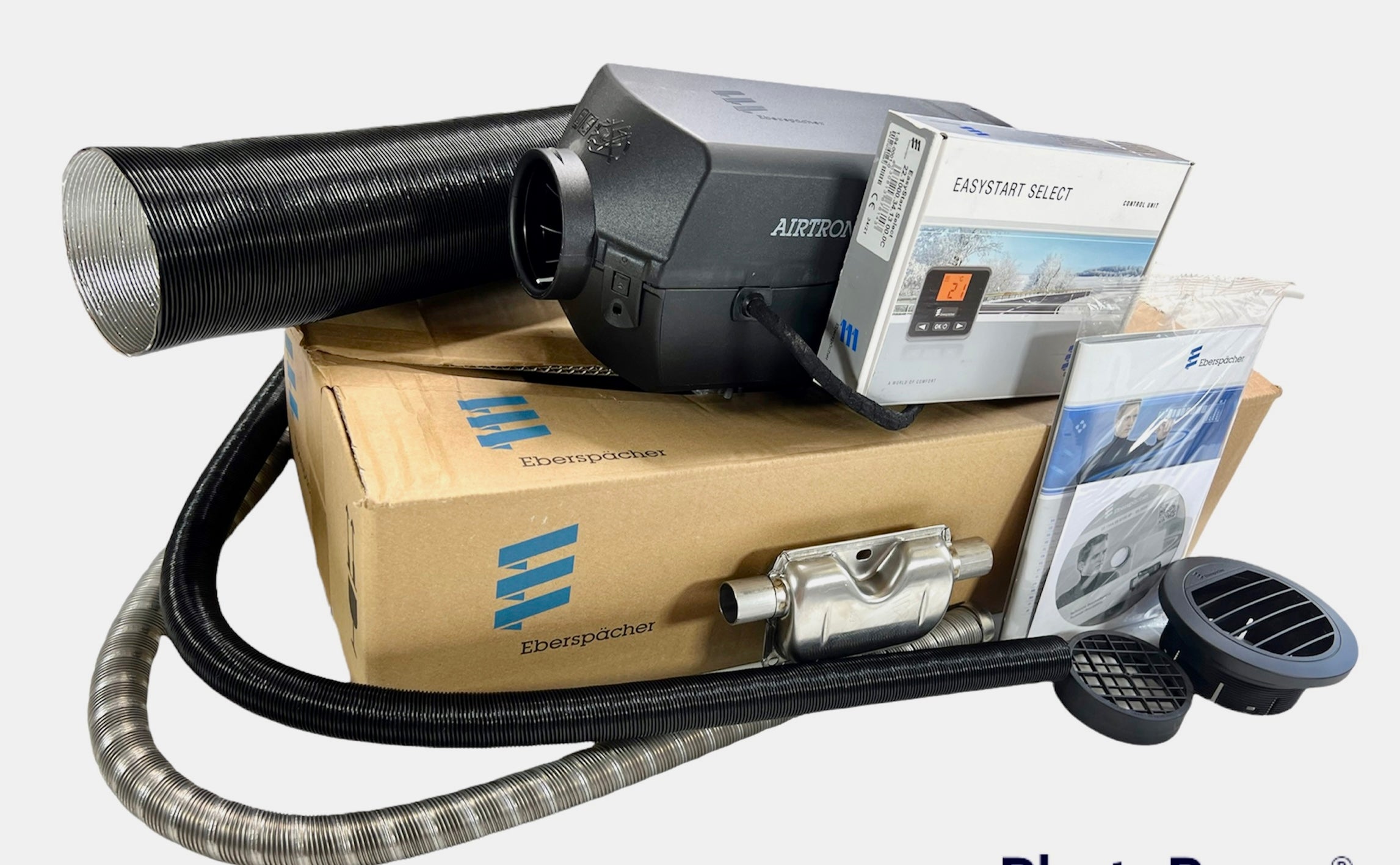 ESPAR/EBERSPACHER AIRTRONIC D4 12V Diesel Air Heater with Digital Timer - Complete Installation Kit for RVs, Campers & Boats - Fast Heating Solution for Cold Weather Adventures