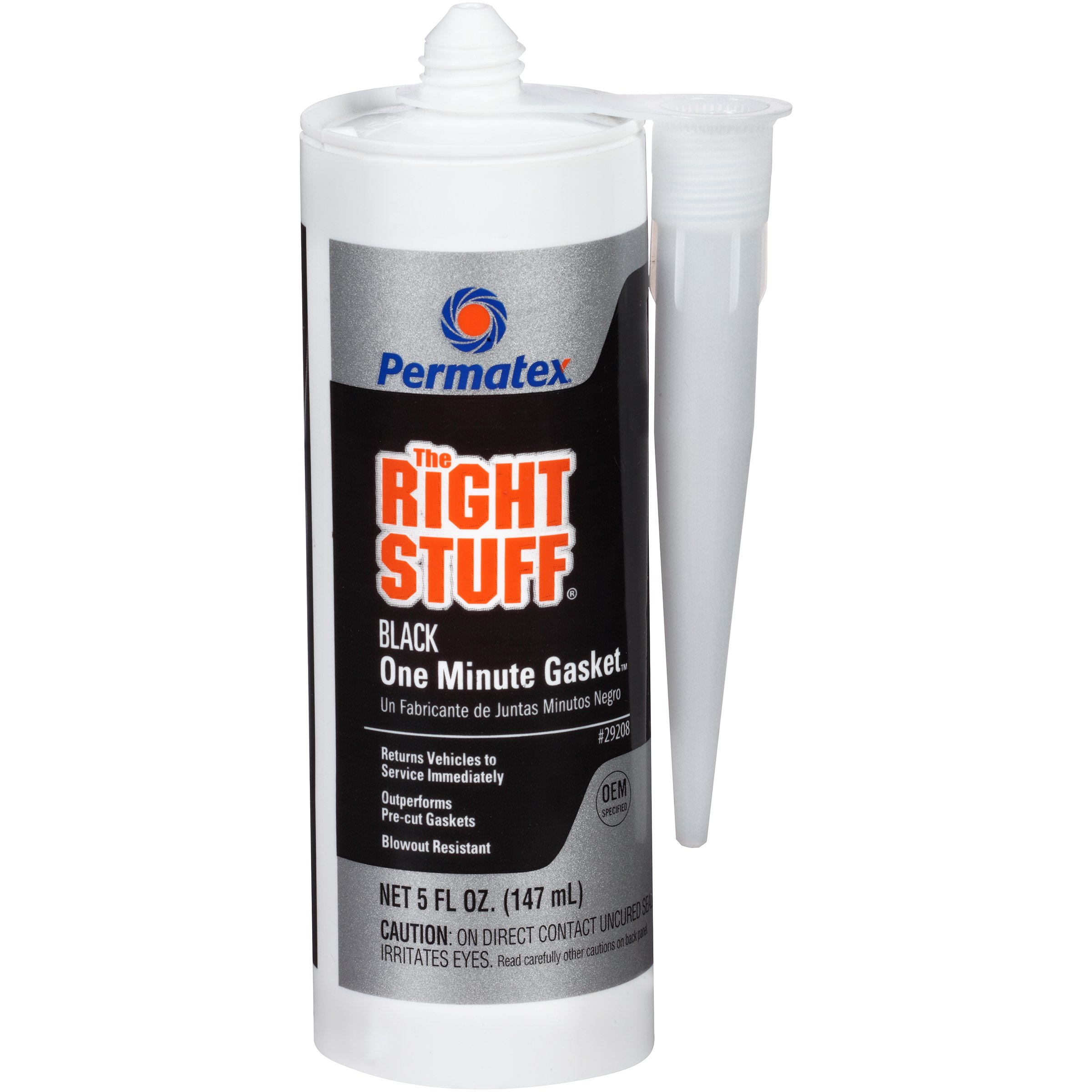 Permatex 29208-6PK The Right Stuff Gasket Maker, 5 Fl Oz (Pack of 6) - High-Temperature RTV Silicone Sealant for Automotive, Marine & Industrial Use - Perfect for Engine Gaskets, Valve Covers & Transmission Seals