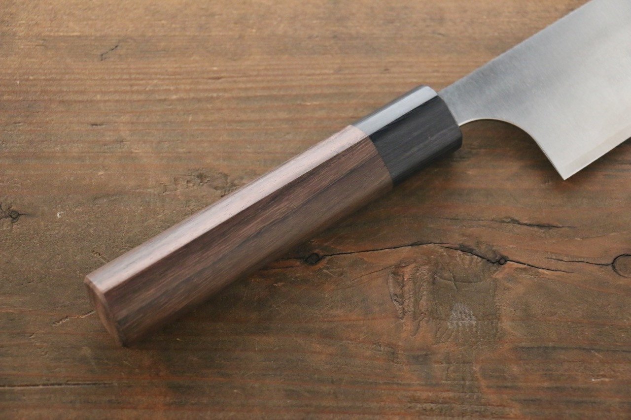 Premium Seisuke SG2 Santoku Knife 180mm - Japanese High Carbon Stainless Steel Blade with Exquisite Shitan Handle - Perfect for Slicing, Dicing, and Mincing in Professional Kitchens & Home Cooking