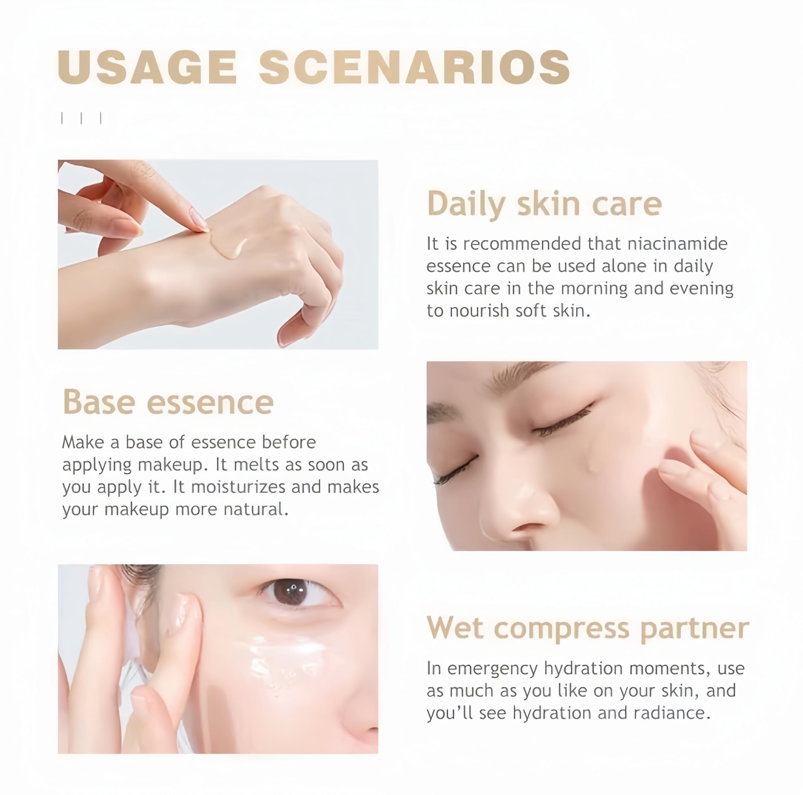 Niacinamide Serum for Face & Body - 2-in-1 Brightening & Moisturizing Treatment for Dark Spots, Fine Lines & Wrinkles | 17.58 Fl Oz | Perfect for Daily Skincare Routine & Anti-Aging Care