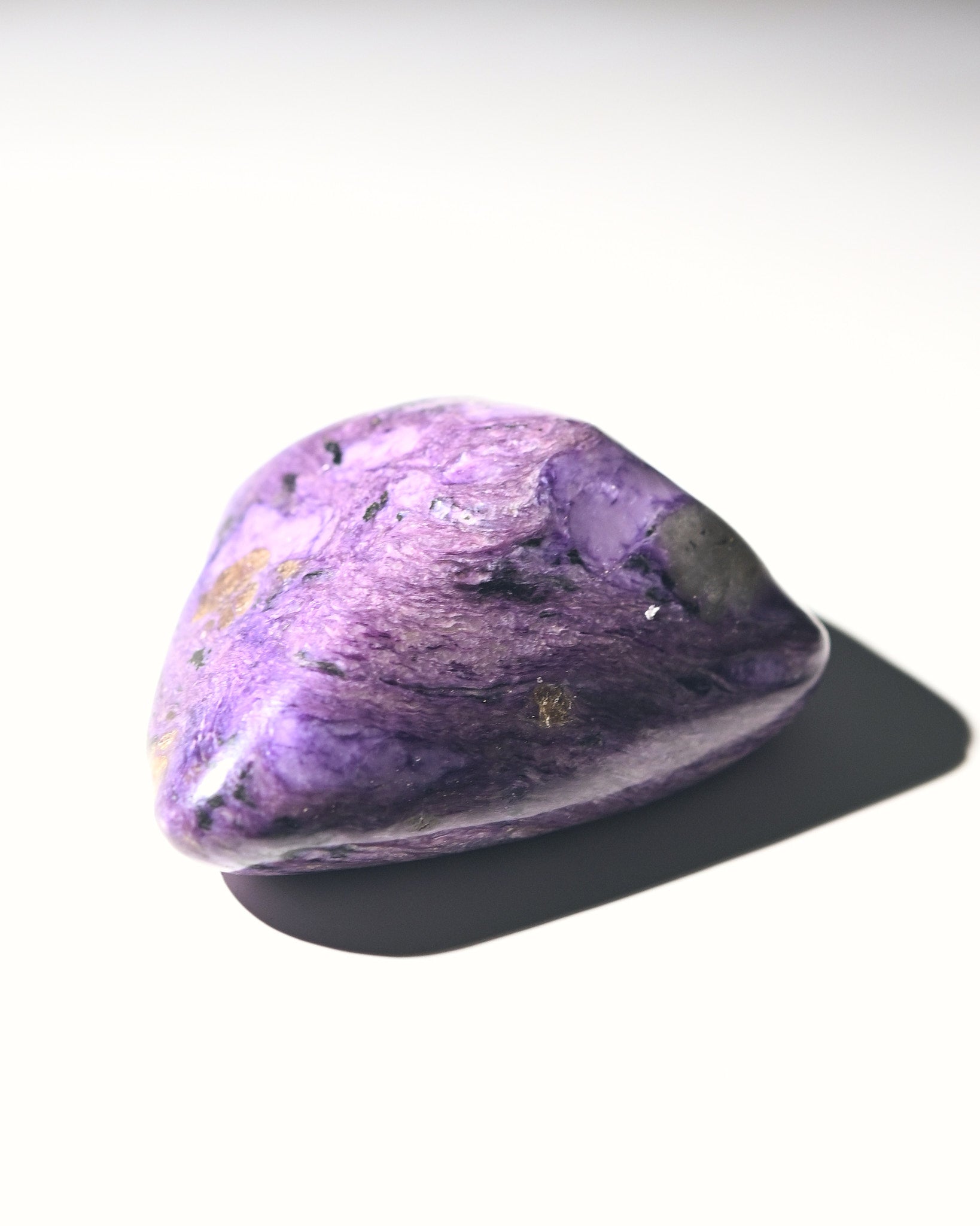 Natural Charoite Freeform Stone - 3 Inch Healing Crystal for Meditation, Reiki & Home Decor | Spiritual Energy & Stress Relief