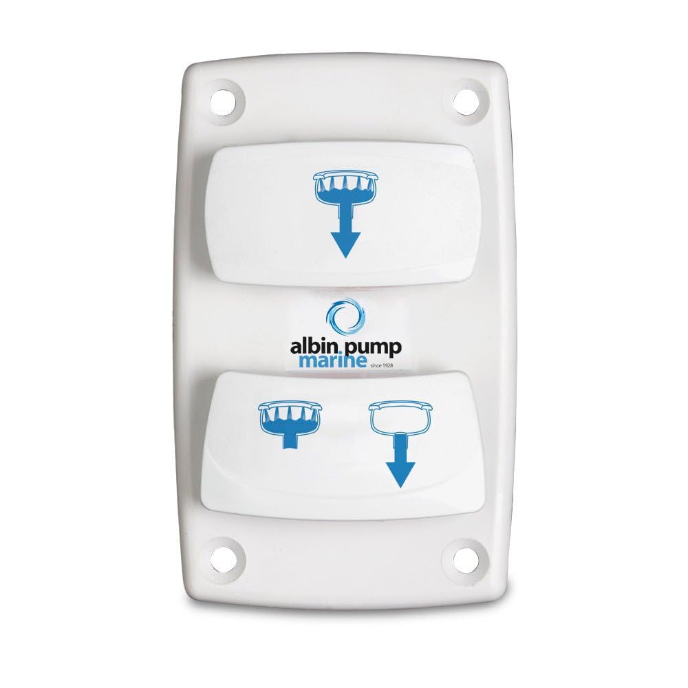 Silent Electric Toilet Rocker Switch - Waterproof Control Panel for RV, Boat & Marine Toilets | Easy Installation & Durable Design | Perfect for Camping, Travel & Off-Grid Living
