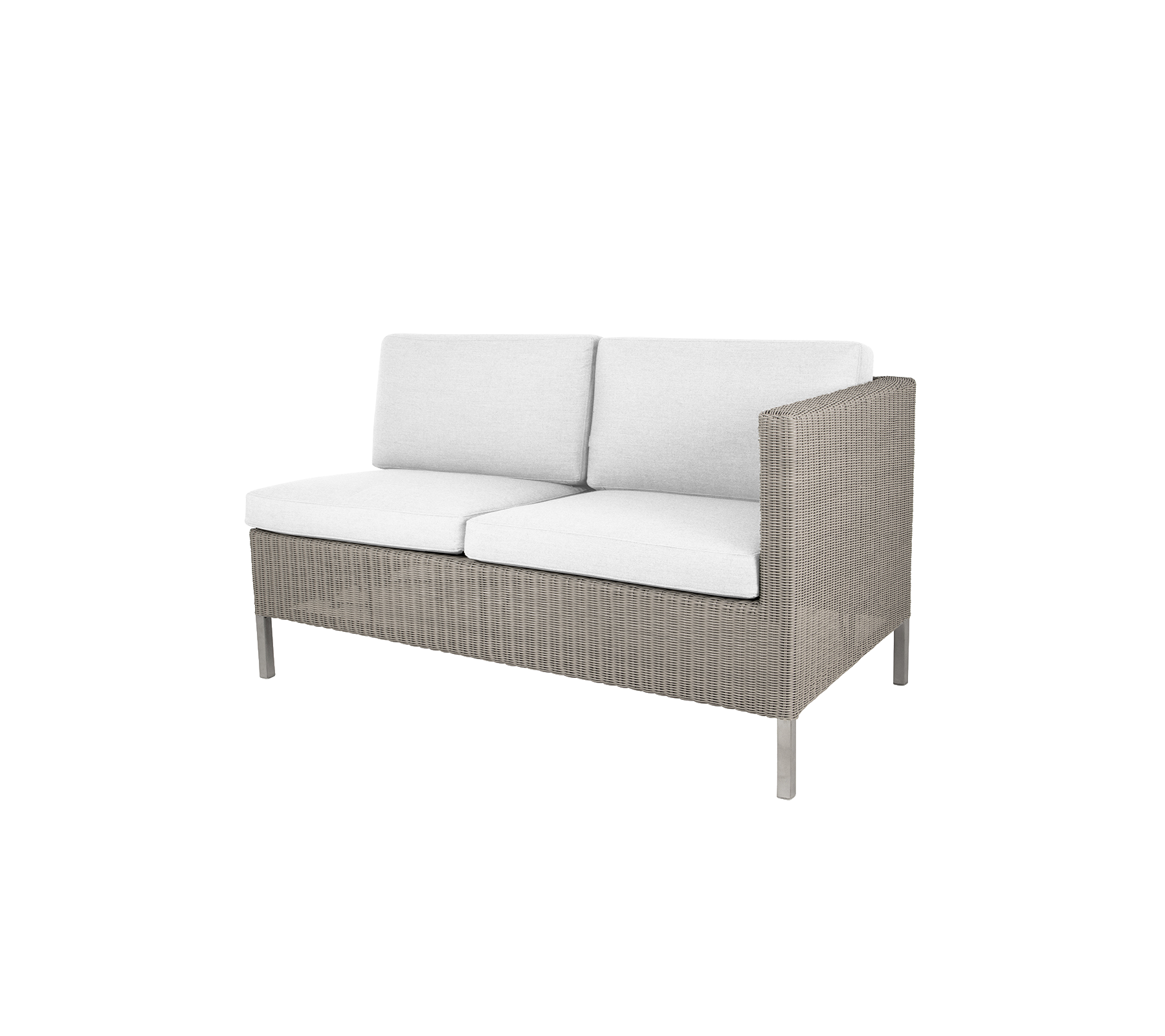 2-Seater Left Modular Sofa for Dining Lounge - Modern Sectional Couch with Comfortable Seating for Living Room, Lounge, and Dining Areas