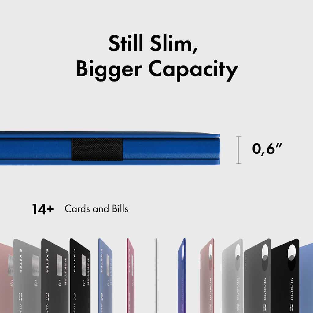 Ekster Pro RFID Blocking Wallet - Slim Minimalist Front Pocket Wallet for Men with Money Clip & Card Holder - Perfect for Travel, Business & Everyday Use