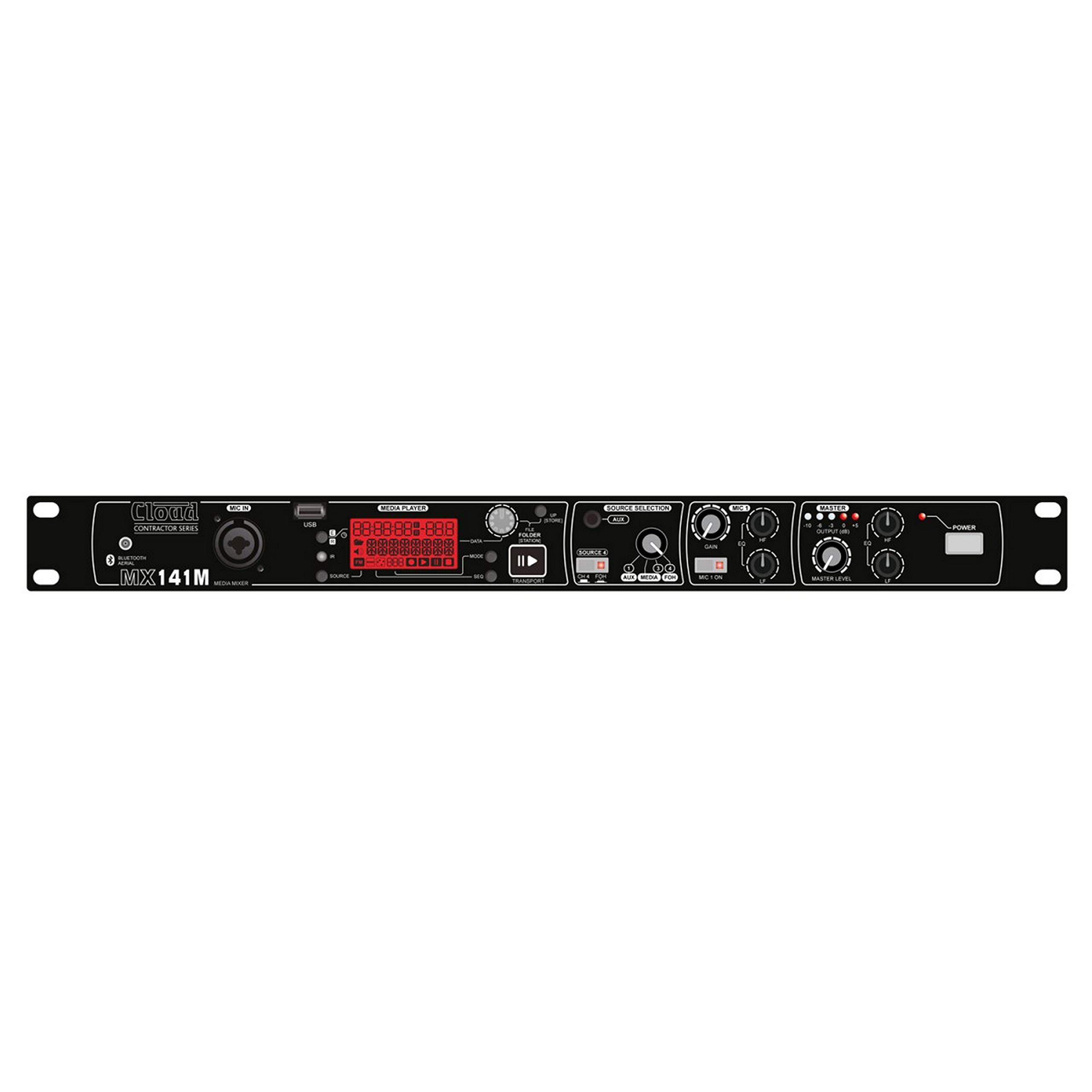 Cloud Electronics MX141M 1U Professional Audio Mixer - Perfect for Studio Recording, Live Sound & Broadcast Applications