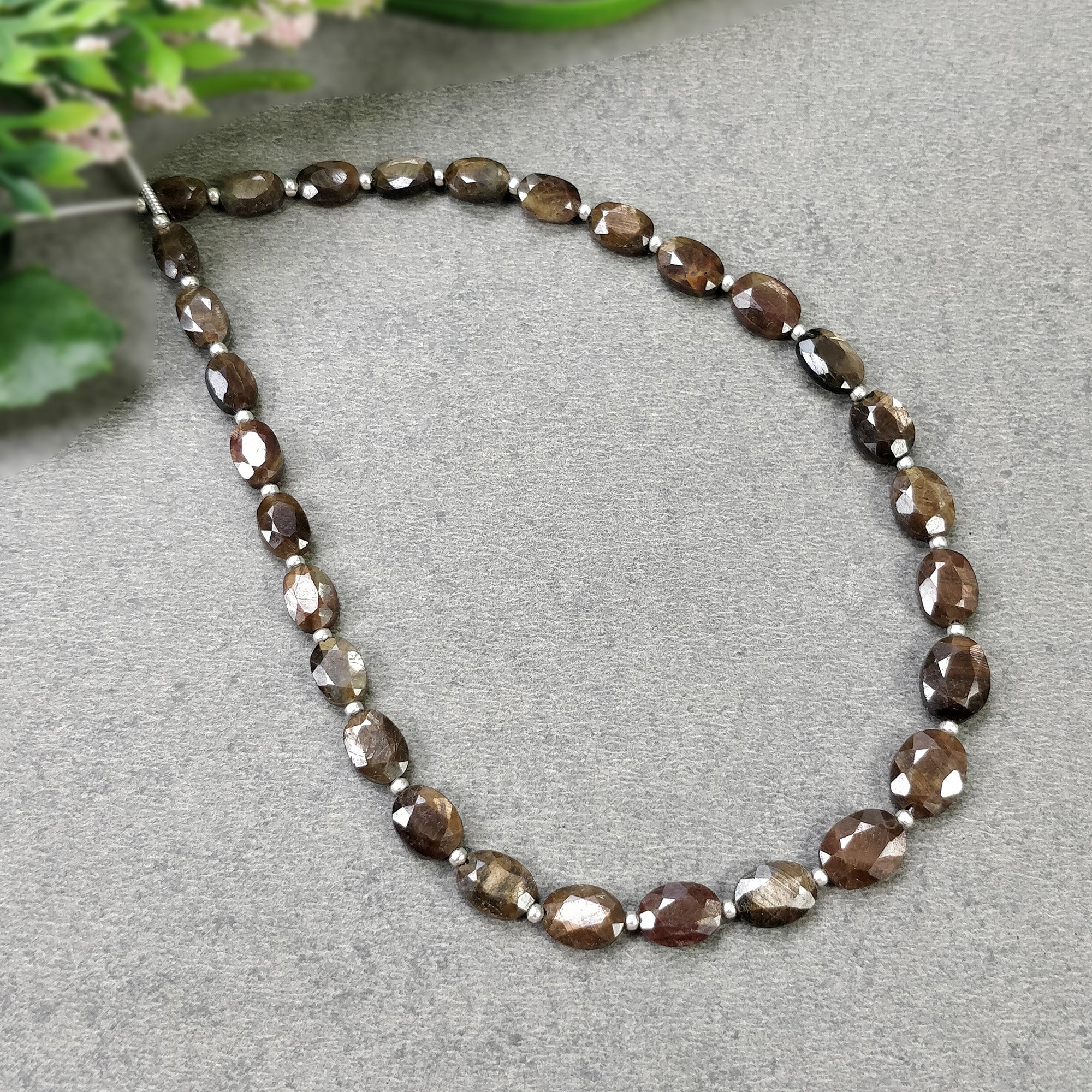 Natural Unheated Golden Brown Chocolate Sapphire Gemstone Loose Beads - 41.00ct Oval Faceted Beads (6x4mm, 9x7mm, 9.5mm) for Jewelry Making, DIY Crafts & Beading Projects