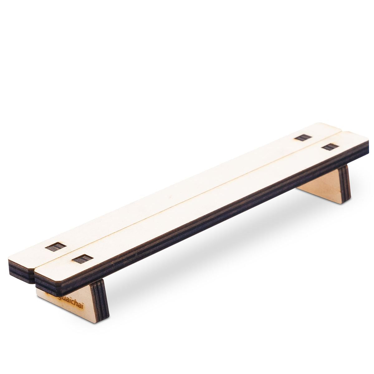 GGC Fingerboard Ramp Low Bench - Professional Skateboard Training Tool for Finger Tricks & Stunts - Perfect for Home, Office & Skate Park Practice
