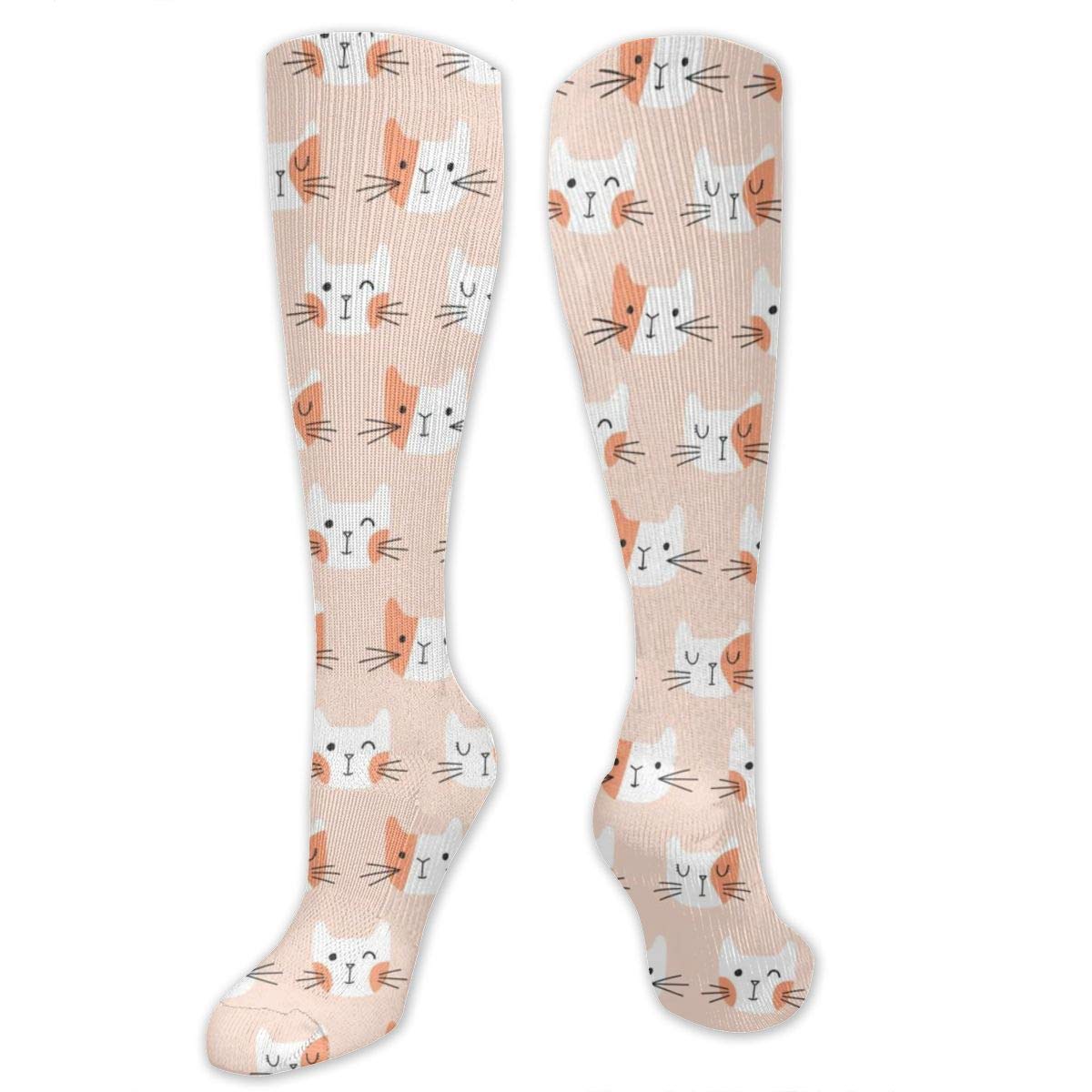 Compression Socks for Women & Men - Support Running, Flight & Nursing - Elastic High Boot Socks for Circulation & Comfort - Perfect for Travel, Workouts & Long Shifts