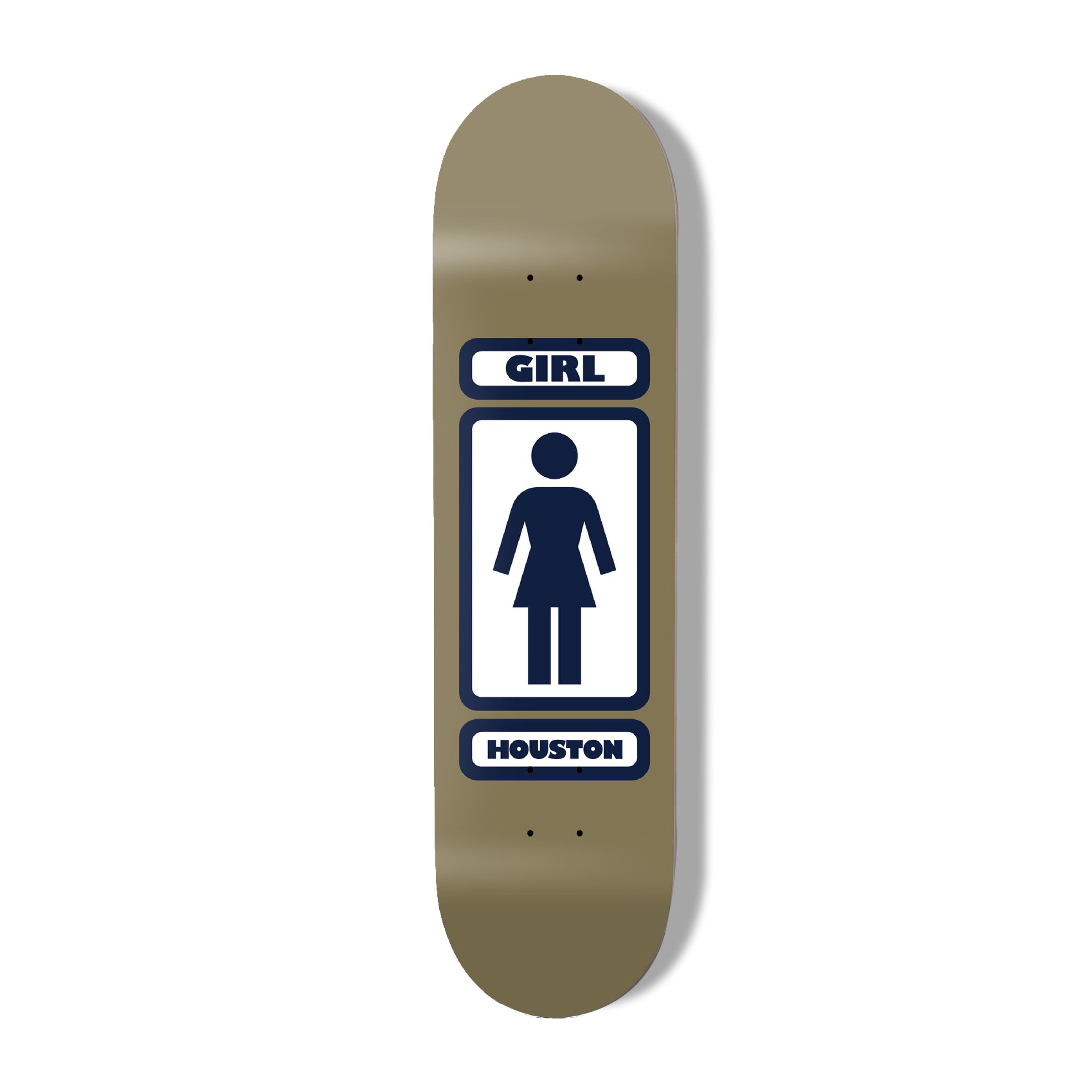 Girl We OG Houston Skateboard Deck (Gold/Navy) 8.125
