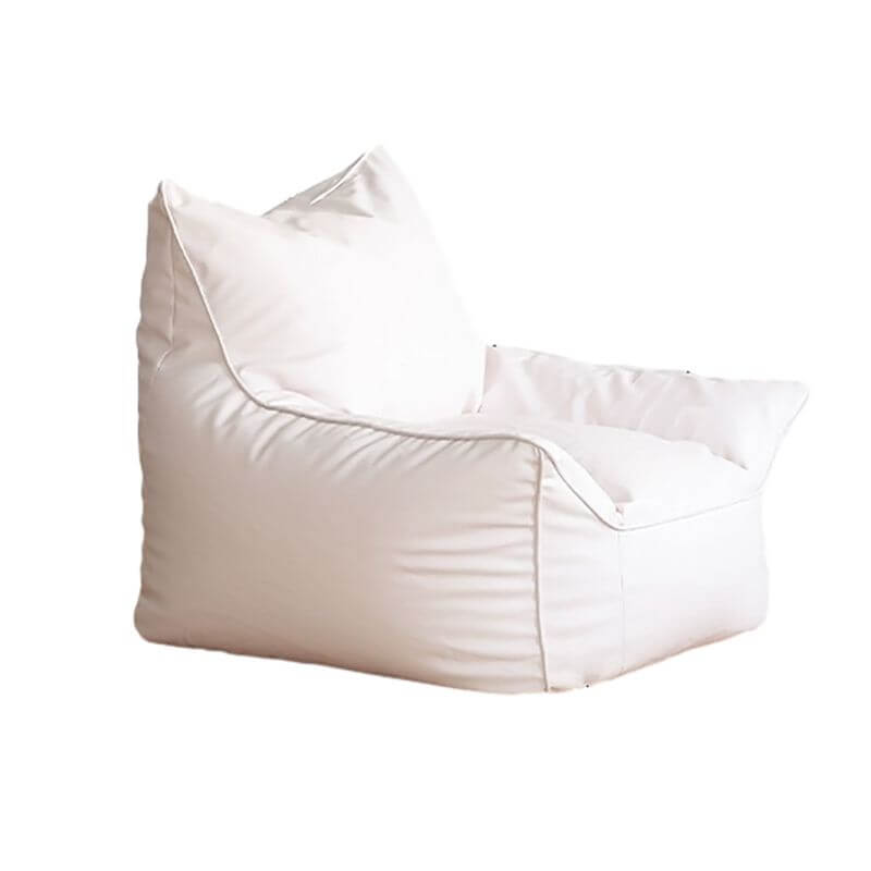 Premium Faux Leather Bean Bag Chair with Removable Washable Cover - Water Resistant & Durable - Perfect for Living Room, Bedroom, Dorm or Game Room Relaxation