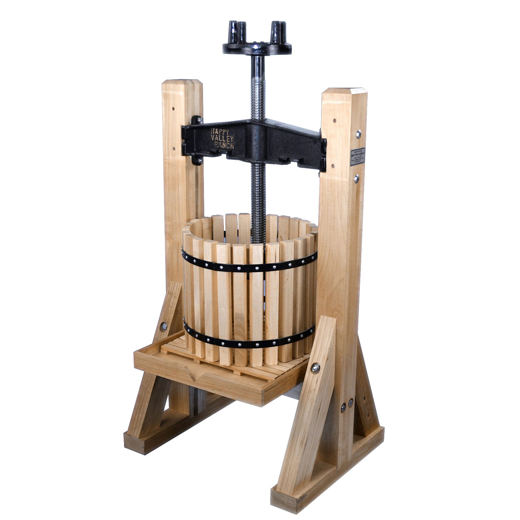 Premium Homesteader Wine Press - Manual Fruit Press for Home Winemaking, Cider, and Juice Making - No Grinder Needed - Perfect for Small Batch Wine Production & DIY Beverages