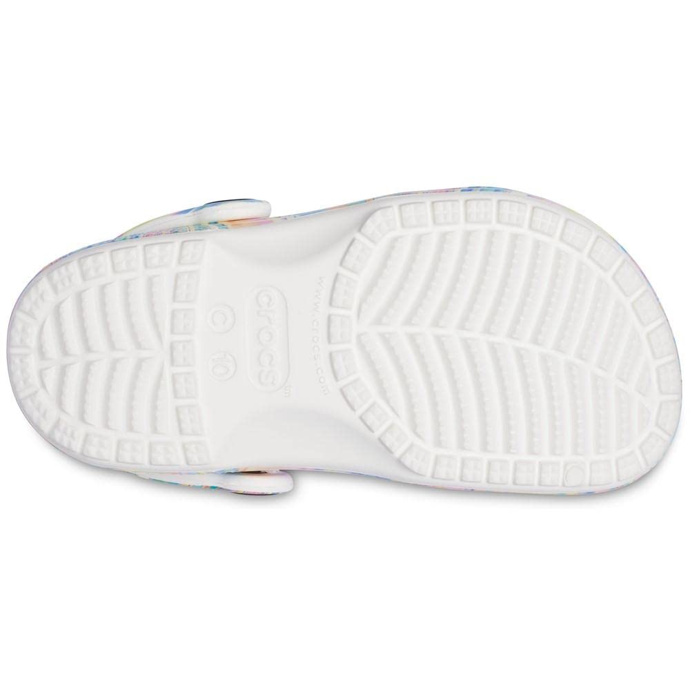 Crocs Classic Solar Rainbow Clogs | Comfortable Slip-On Shoes for Men & Women | Perfect for Beach, Pool, and Casual Wear
