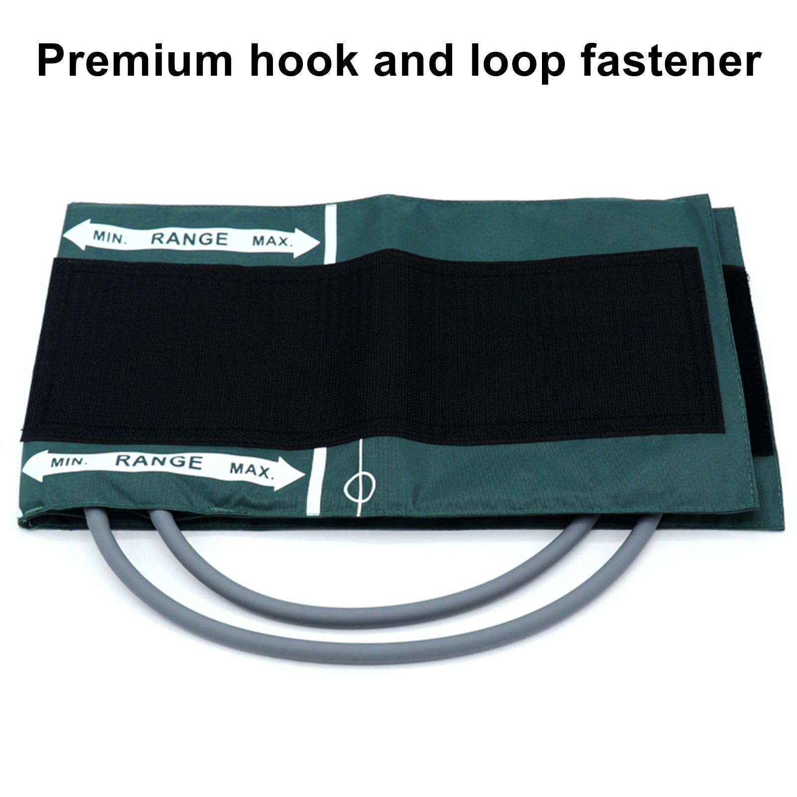 **Large Adult Blood Pressure Cuff 33-47 cm - Nylon Reusable NIBP Cuff with Double Tubes for Big Arms, No BP Connector - Ideal for Home Health Monitoring & Medical Use**
