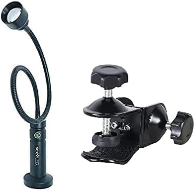 NextLED NT-7728 Grill Light with Adjustable C-Clamp - Universal Non-Metal Surface Mounting - Perfect for Outdoor BBQ, Camping & Kitchen Use