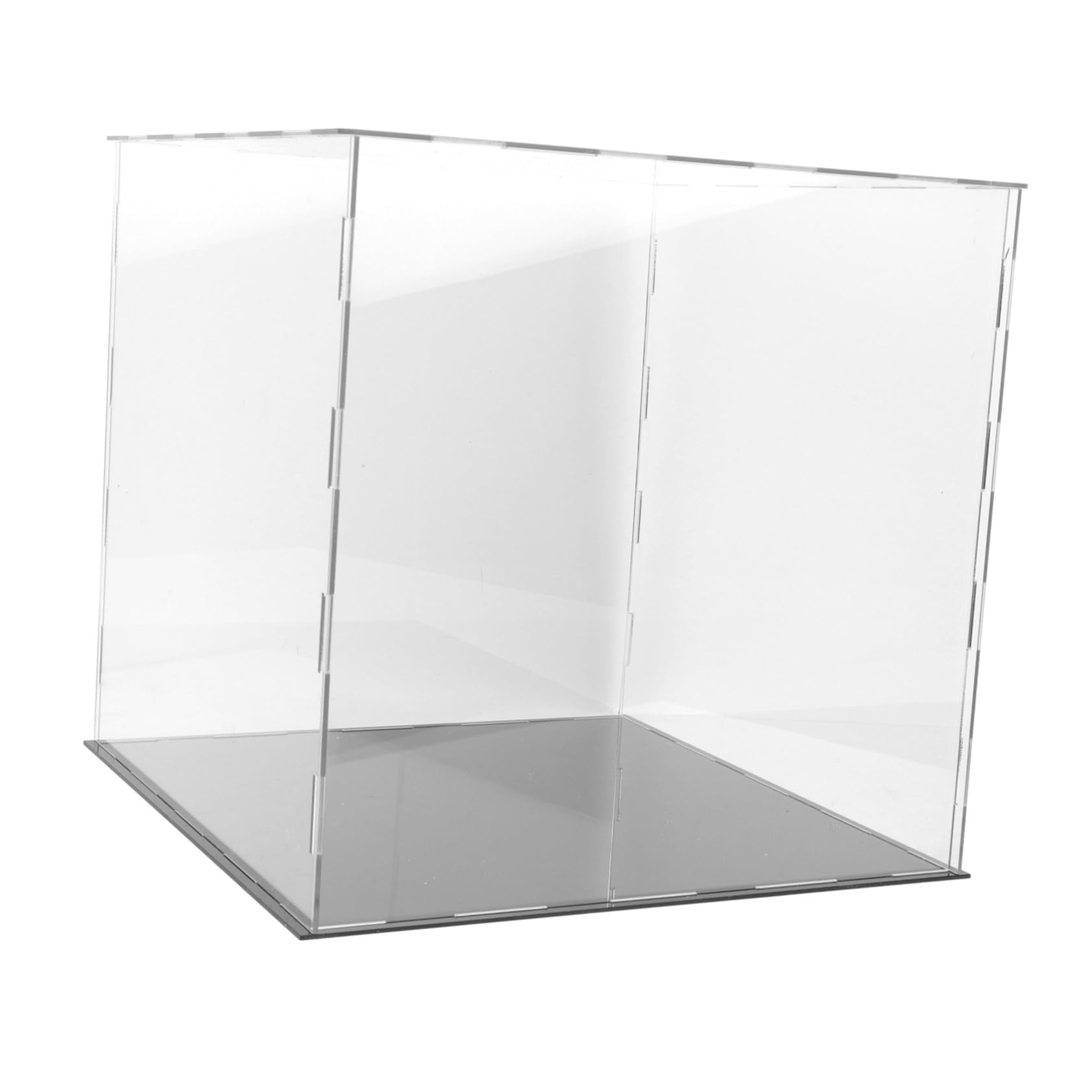 VANZACK 3-Piece Acrylic Display Case Set for Football, Soccer & Basketball - Clear Glass Trophy Box with Stand for Collectibles, Awards & Memorabilia - Perfect for Home, Office & Sports Fan Decor
