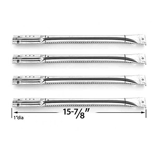 Charmglow 720-0536 BBQ Gas Grill Replacement Parts Kit - 4 Stainless Steel Burners, Heat Plates & Cooking Grates - Perfect for Outdoor Grilling, Backyard BBQs & Patio Parties