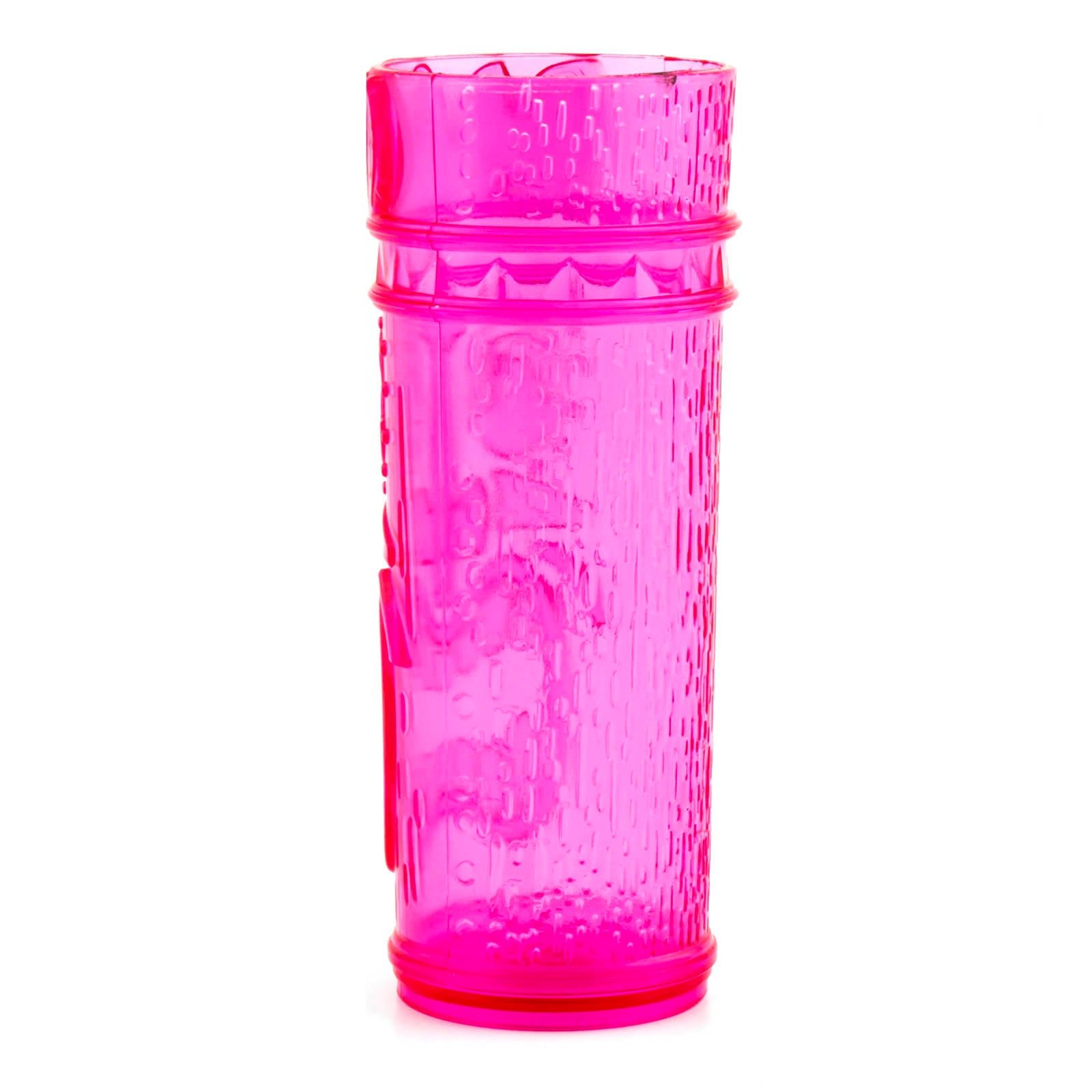 BarConic® Plastic Tiki Shot Glasses - 6-Pack Pink 2.25 oz Fun Tropical Party Cups for Cocktails, Margaritas & Beach Themed Events - Perfect for Luau, Pool Party & Summer Gatherings