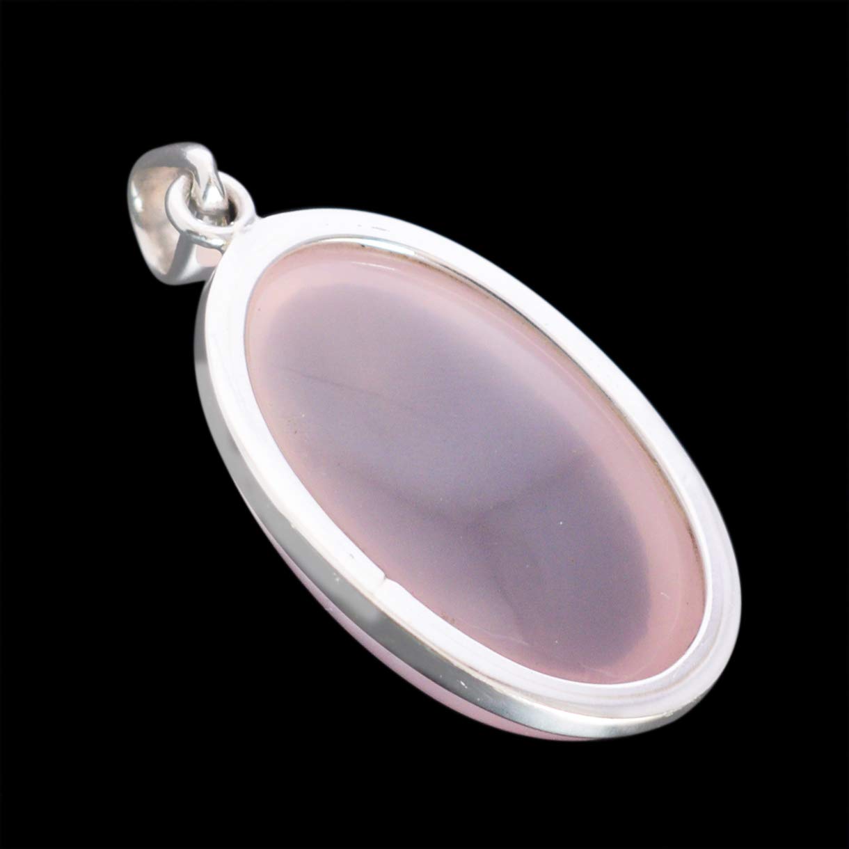 Rose Quartz Gemstone 925 Sterling Silver Pendant Necklace - Handmade Healing Crystal Jewelry Gift for Women, Girlfriend, Wife | Perfect for Meditation, Spiritual Healing & Everyday Elegance
