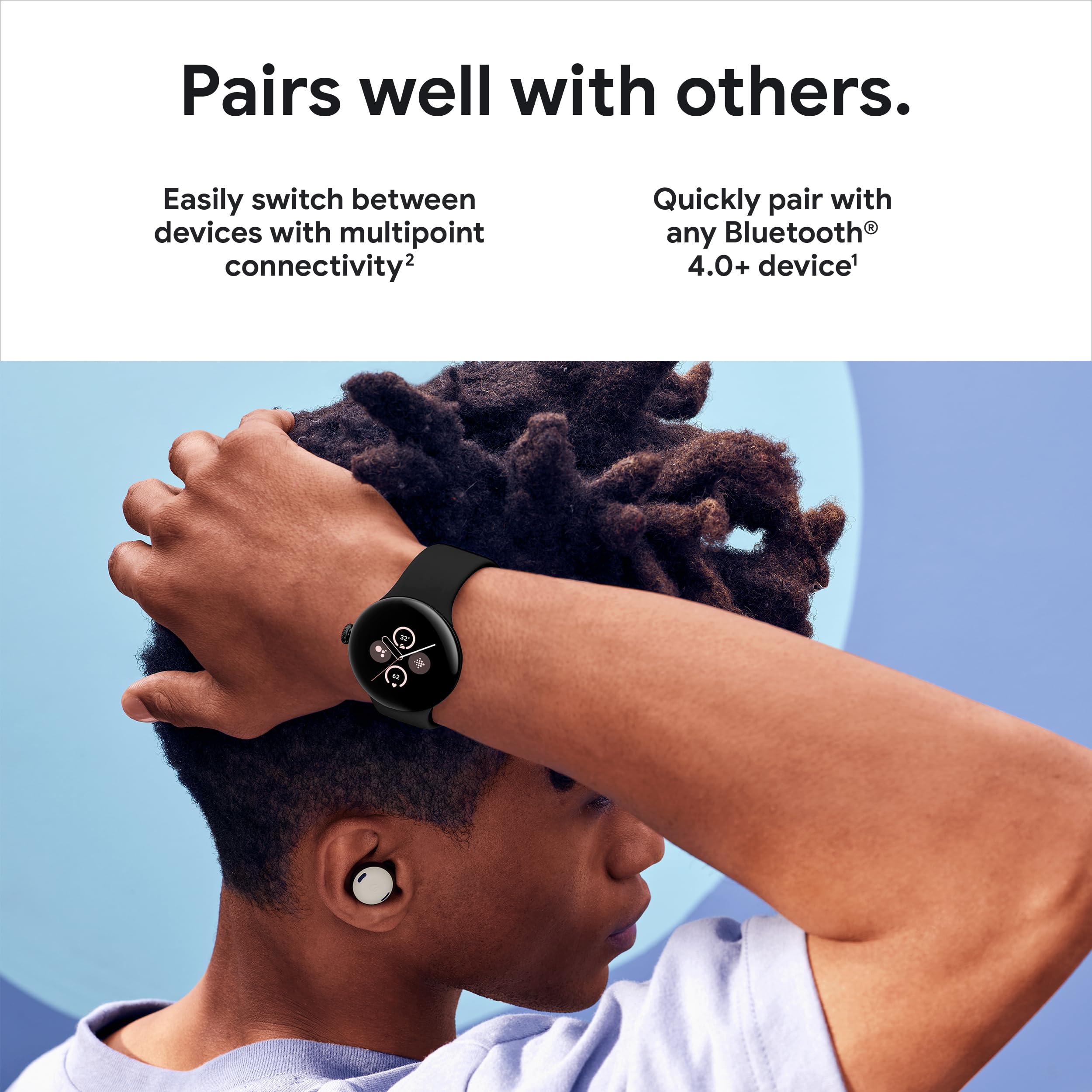 Google Pixel Buds Pro Wireless Earbuds with Active Noise Cancelling (ANC), Bluetooth 5.0, 30-Hour Battery - Bay Blue | Perfect for Workouts, Commuting & Travel