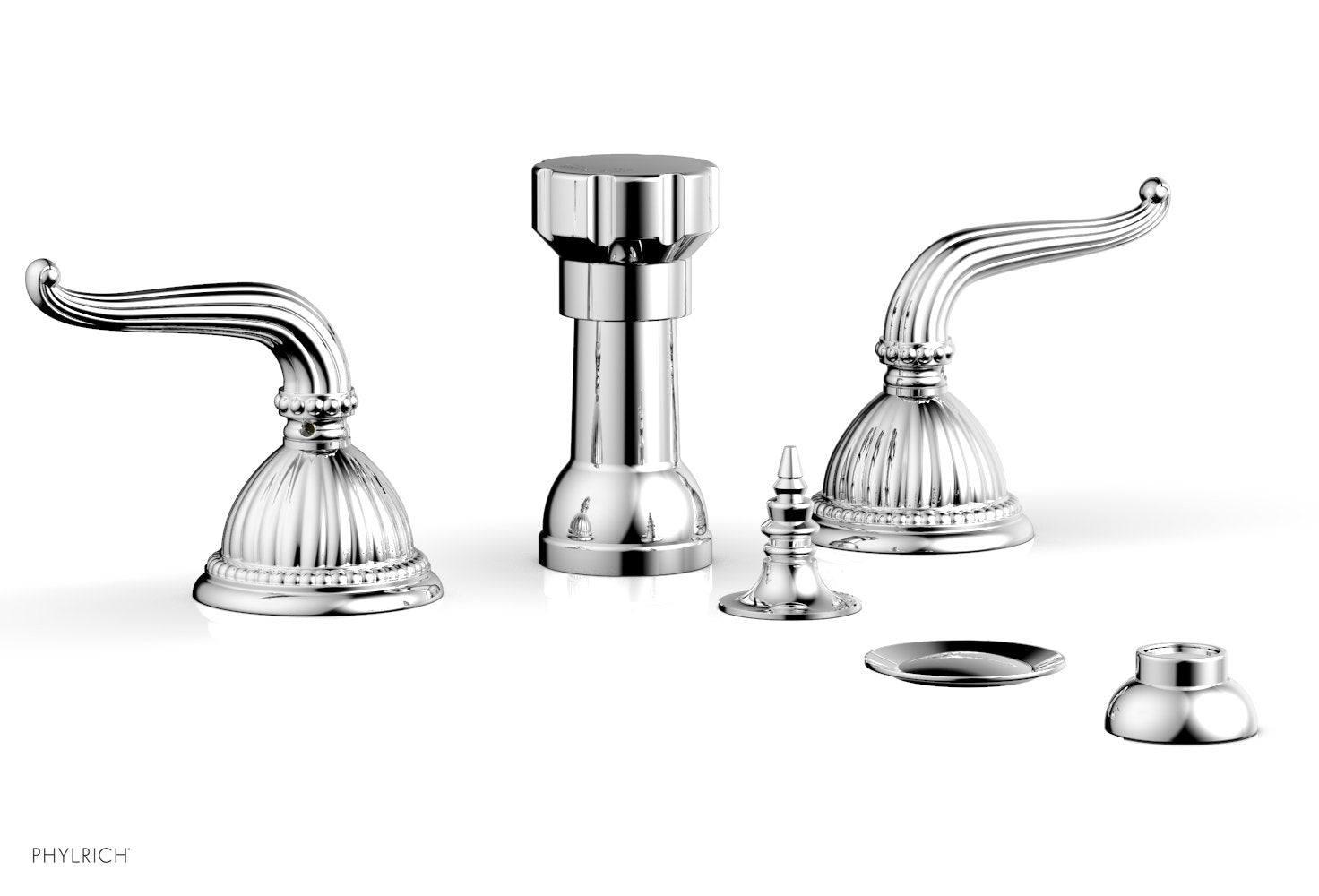 Premium Georgian & Barcelona Style 4-Hole Bidet Faucet Set K4141 - Modern Bathroom Upgrade for Hygiene & Comfort