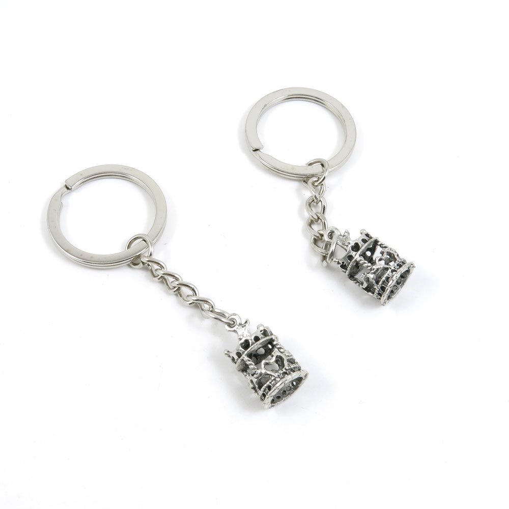 Stylish Fashion Jewelry Keychain Set - Bulk Wholesale Key Rings for Car Keys, House Keys & Gift Tags (G8AW3 Merry-go-round Design) - Perfect for Everyday Use, Party Favors & Corporate Gifts