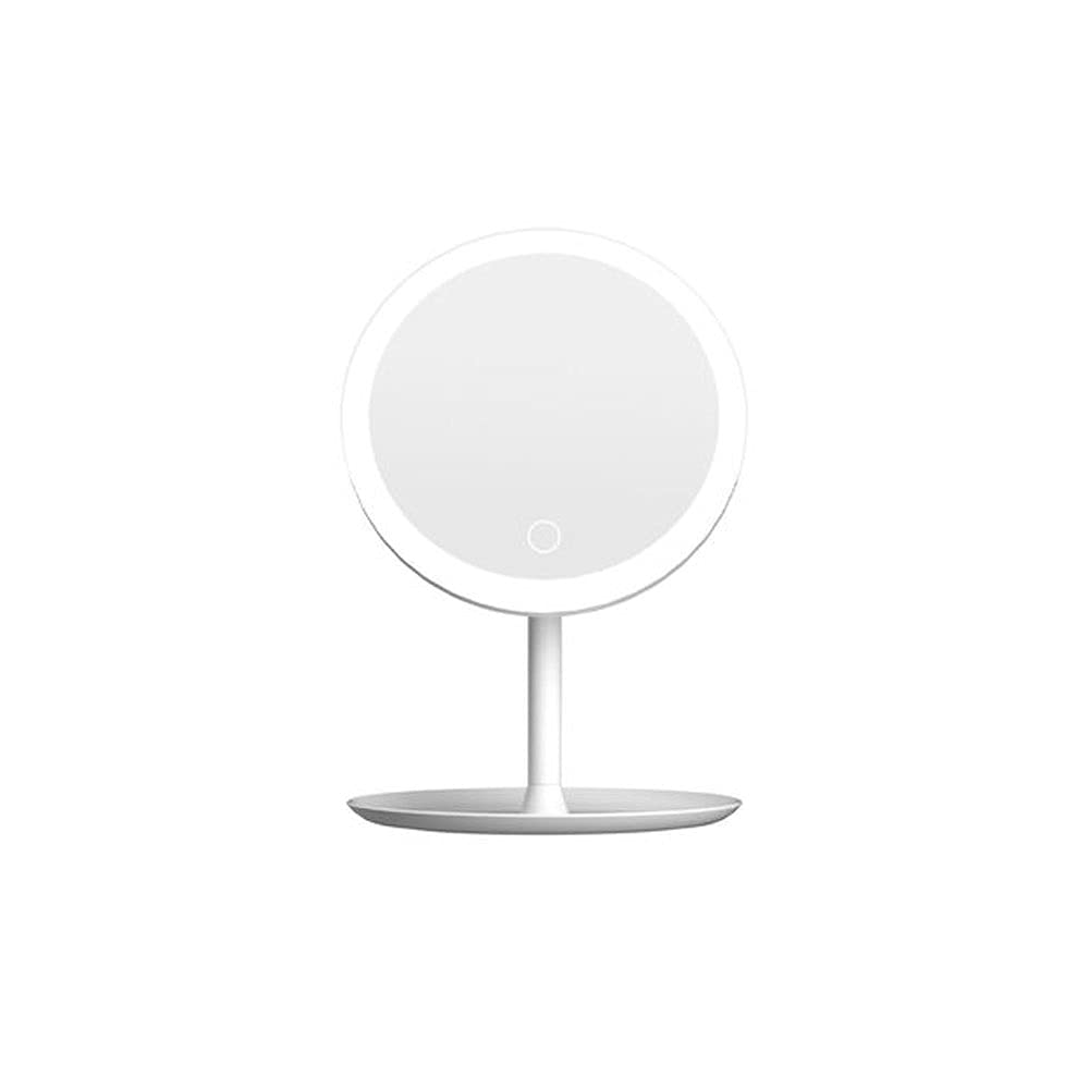 WULFY LED Lighted Makeup Mirror with Adjustable Brightness - Portable Folding Vanity Mirror for Students & Professionals - Perfect for Home, Dorm, Travel and Salon Use