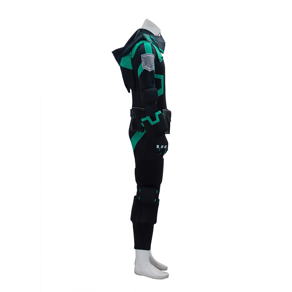 BNHA Hero Cosplay Costume for Men - Black Anime Battle Suit | My Hero Academia Halloween Outfit | Perfect for Conventions, Cosplay Events & Halloween Parties