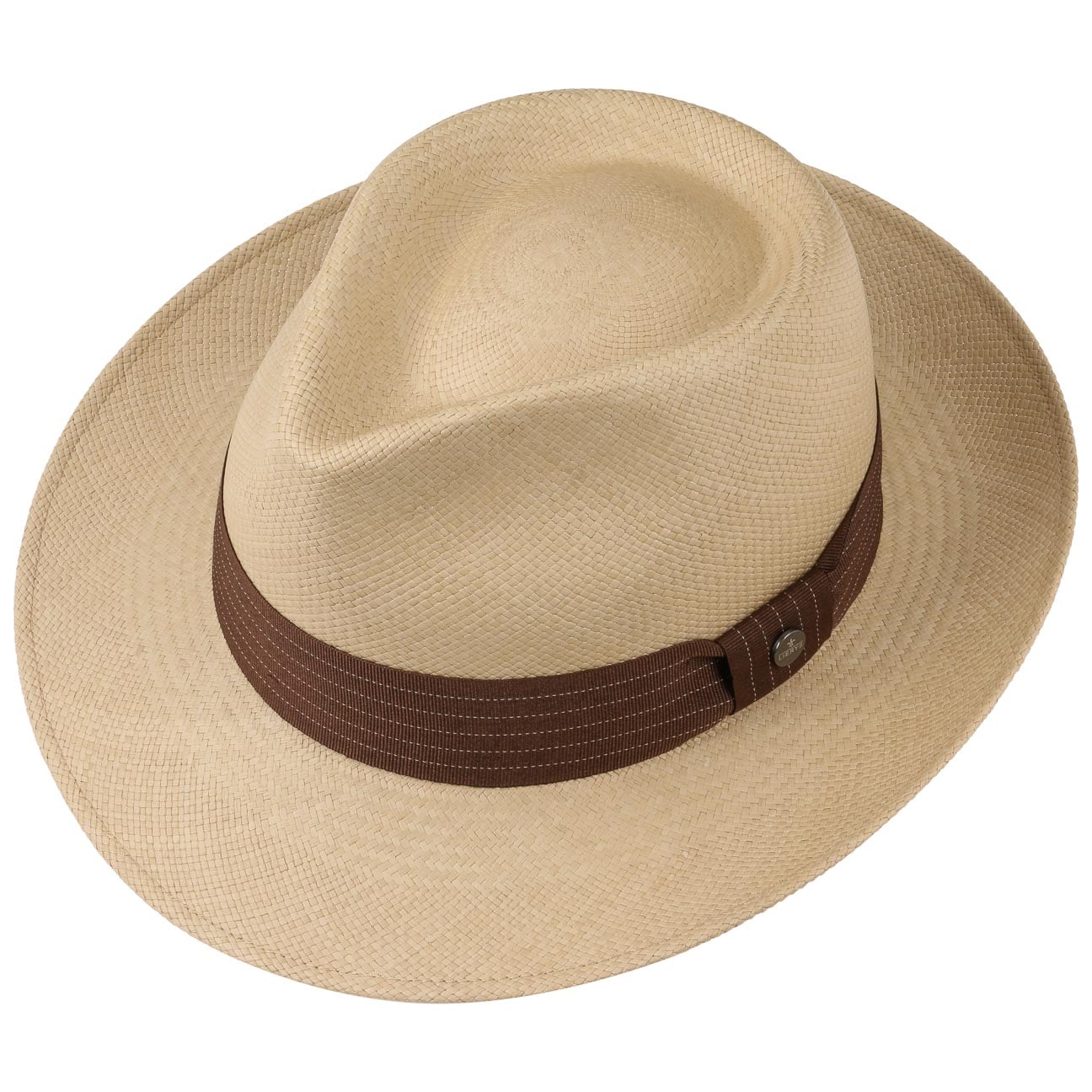 Lierys Brown Rockfall Panama Hat - Lightweight & Breathable Summer Sun Hat for Men & Women - Perfect for Beach, Travel, and Outdoor Activities