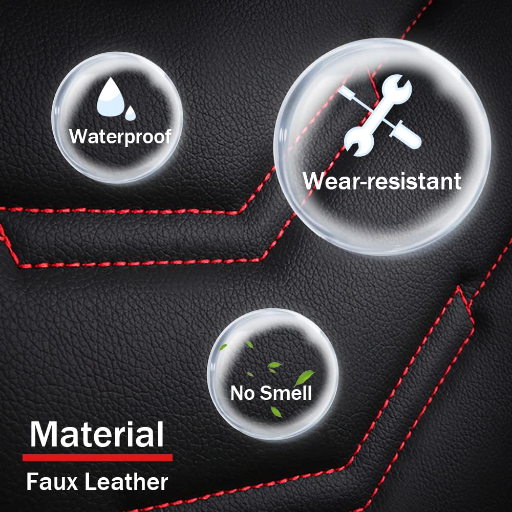 Premium Waterproof Leather Car Seat Covers for Scion tC 2005-2016 - Durable, Breathable, Odor-Free Sport Seat Protectors (Luxury Black) | Perfect for Daily Commutes, Road Trips & Car Enthusiasts