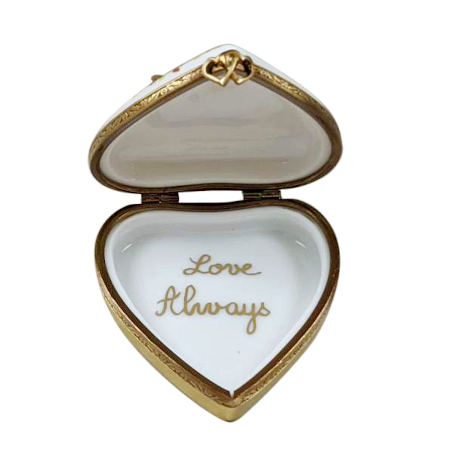 Elegant Limoges Heart Jewelry Box - Perfect Mother's Day Gift for Her | Romantic Keepsake for Jewelry Storage & Home Decor