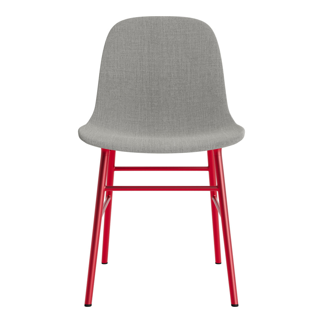 Modern Form Chair with Sturdy Metal Legs & Comfortable Upholstered Seat - Perfect for Home Office, Living Room & Dining Room Decor