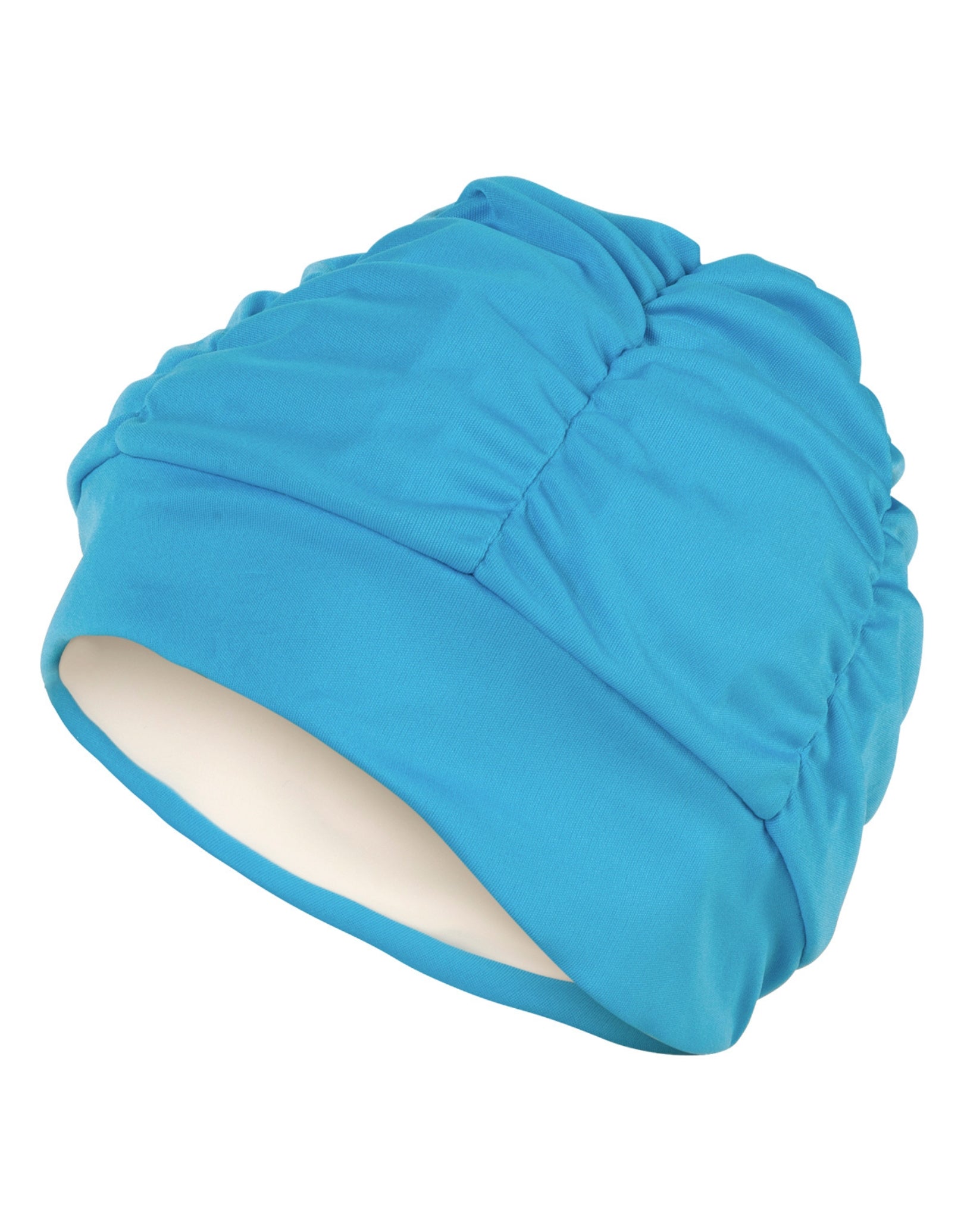 Waterproof Pleated Fabric Swim Cap for Women & Men - Comfortable & Durable Swimming Cap for Pool, Beach & Training - Ideal for Long Hair Protection