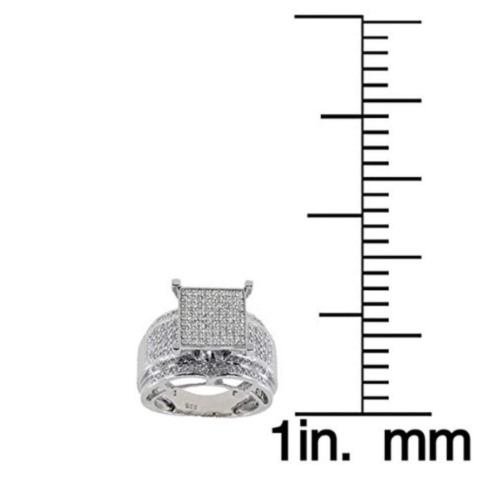 0.33 Ct White Diamond Sterling Silver Wedding Ring for Women - Round Cut Multi Band Diamond Engagement Ring - Perfect for Anniversaries, Proposals & Special Occasions
