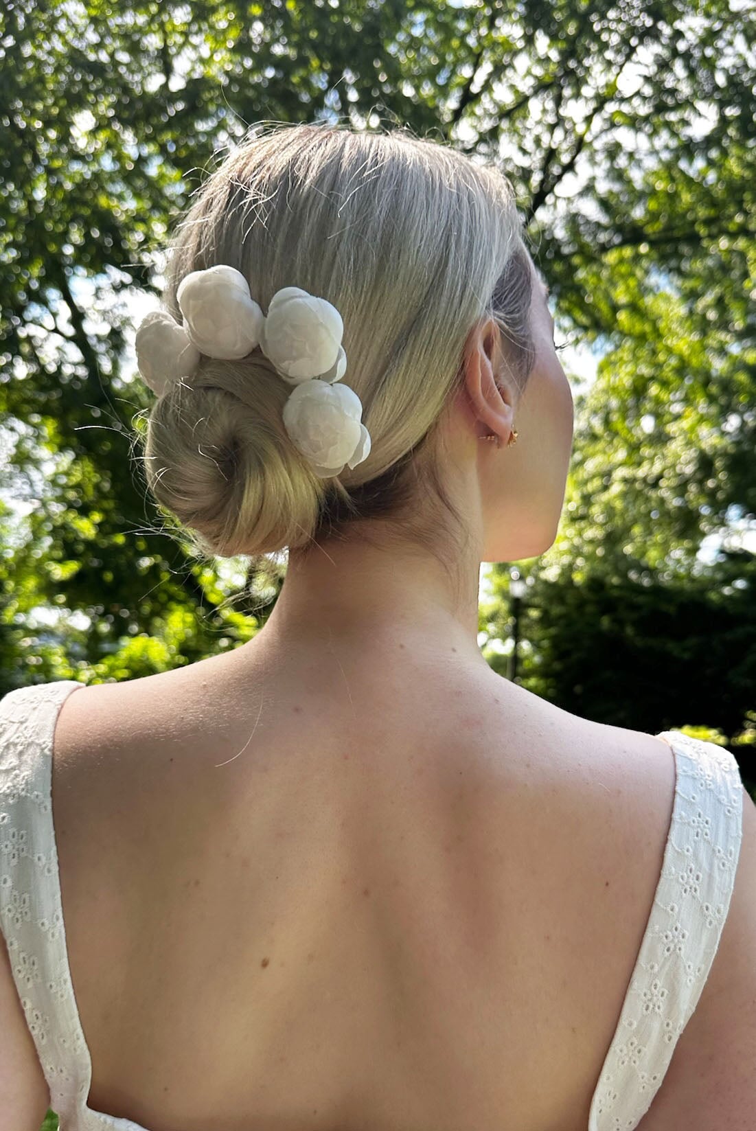 Silk Peony Bobby Pin - Elegant Hair Clips for Women, Non-Slip Hair Accessories for Wedding, Party & Everyday Use