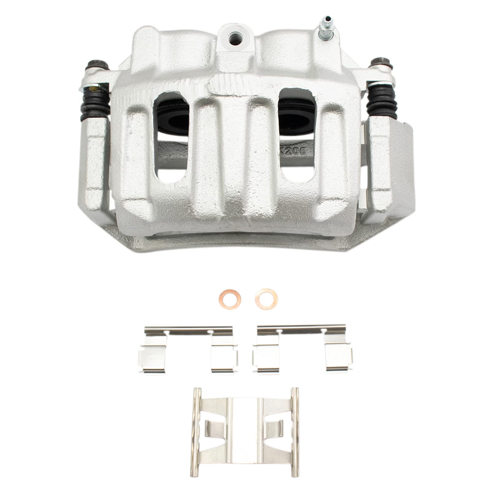 TRQ Front Performance Brake Pad & Rotor Kit - Semi-Metallic Vented Premium G-Coated Brake Caliper Set for 1999 Ford F-150 | Heavy-Duty Braking for Towing & Off-Road Adventures