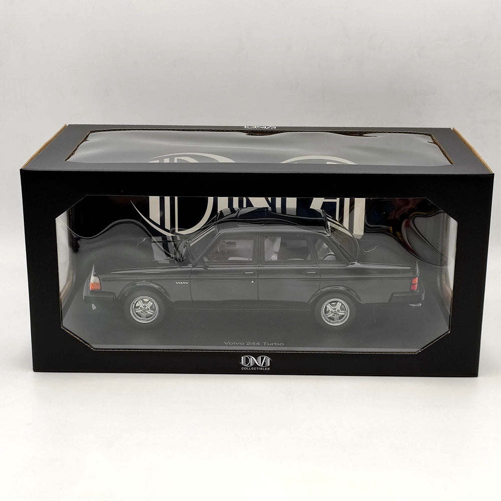 1/18 Scale Volvo 244 Turbo Resin Model Car - Limited Edition Black Collectible (DNA000116) | Perfect for Car Enthusiasts, Display Collections & Gift Giving