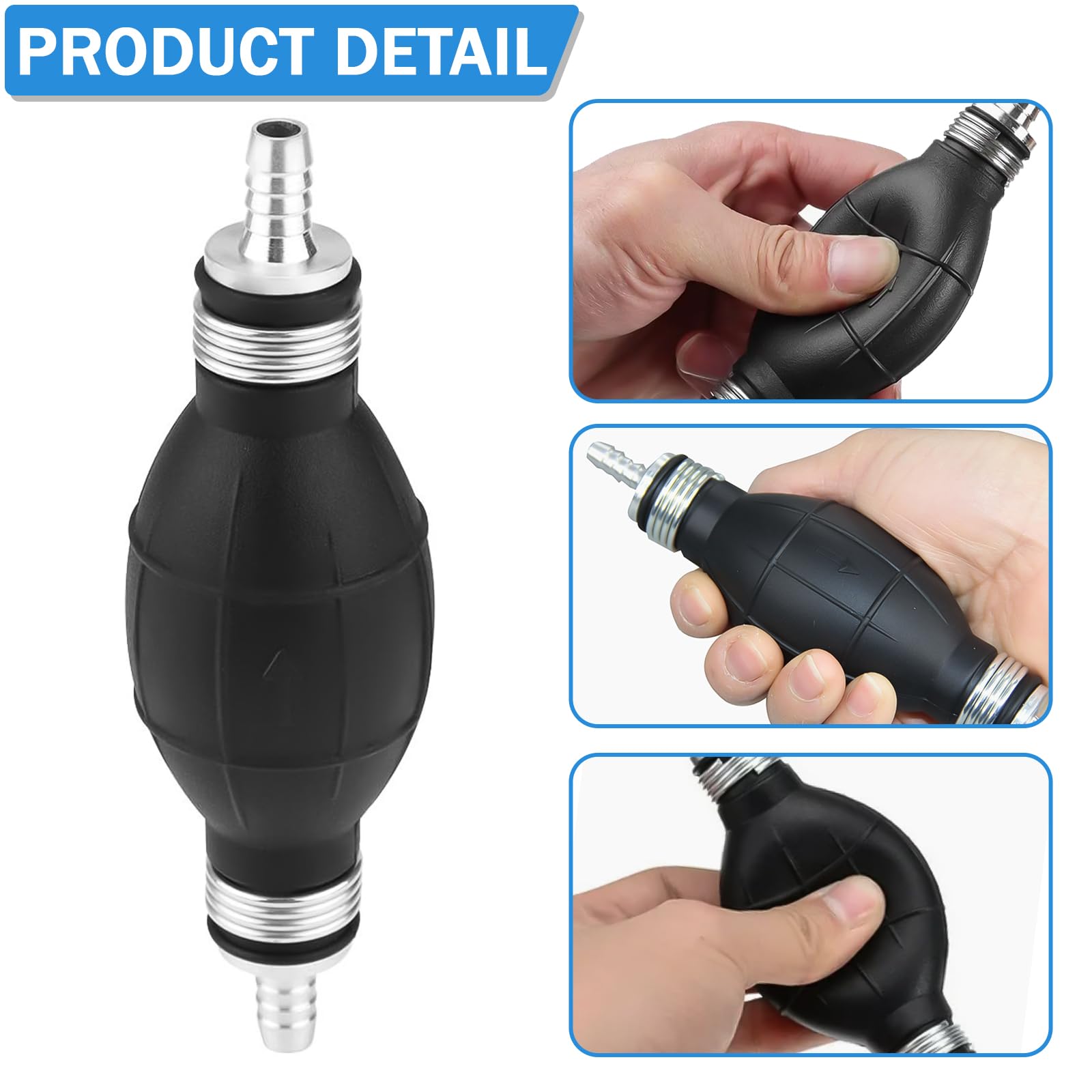 2Pcs Marine Fuel Primer Bulb 5/16