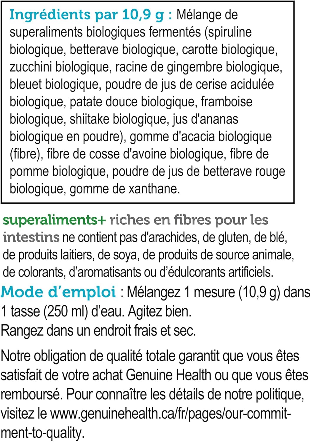 Genuine Health High Fiber Gut Superfood - Unflavored 273g | Supports Digestion & Gut Health | Perfect for Smoothies, Baking & Daily Wellness