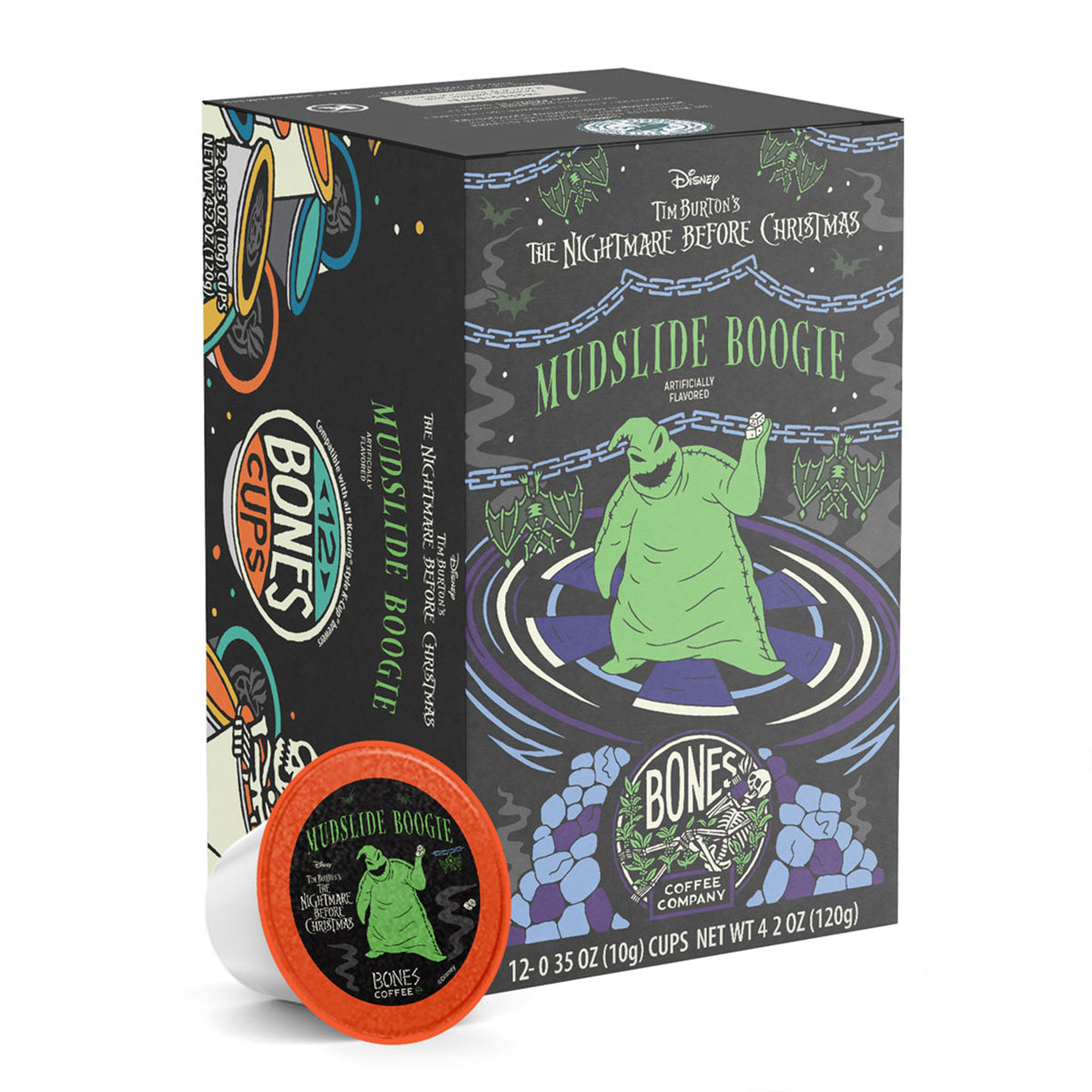 Mudslide Boogie Bones Cups - 12 Pack of Fun & Durable Party Cups for Halloween, Themed Events & Outdoor Gatherings