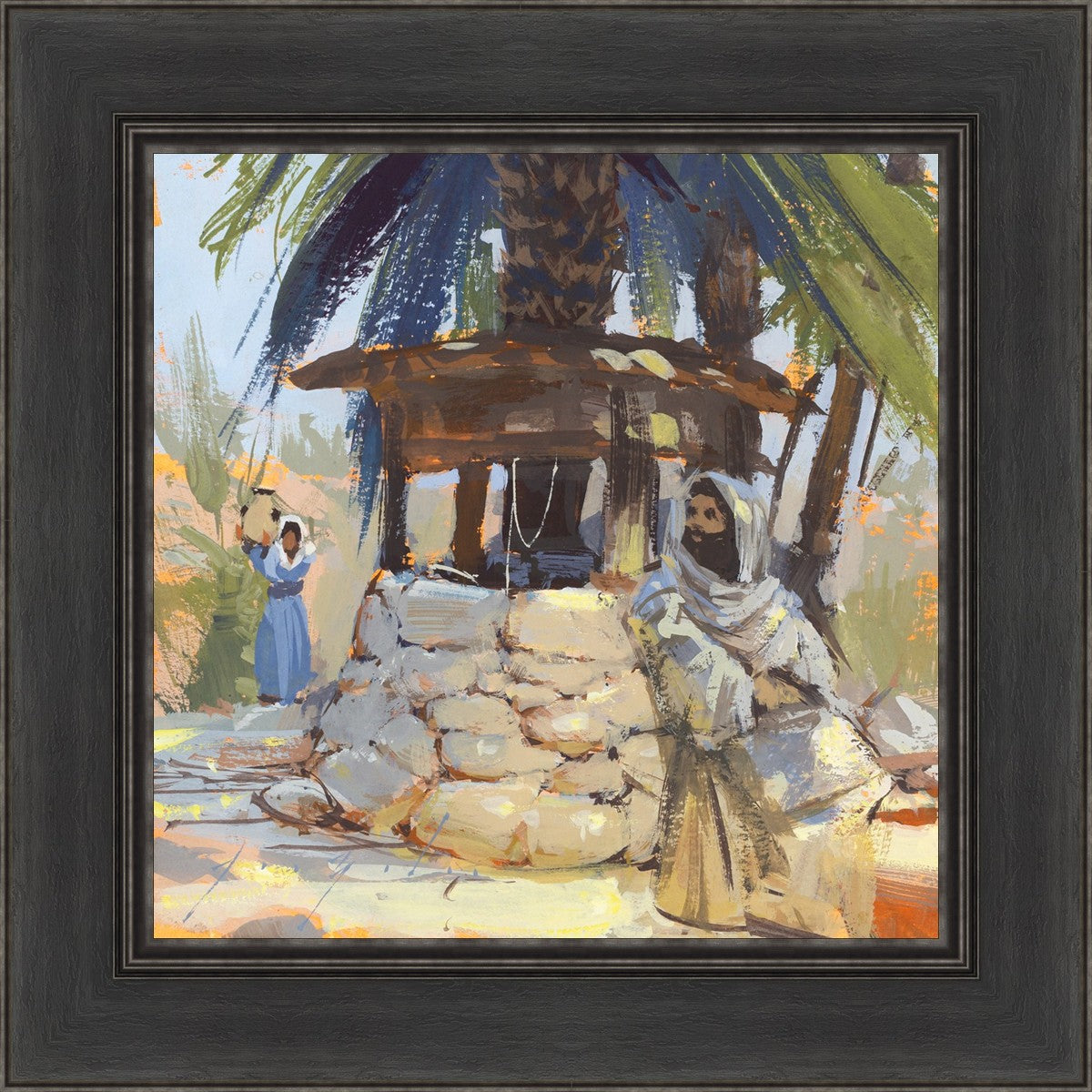 Approaching The Well - Premium Handcrafted Home Decor for Rustic & Farmhouse Style | Perfect for Living Room, Bedroom, or Kitchen Decor