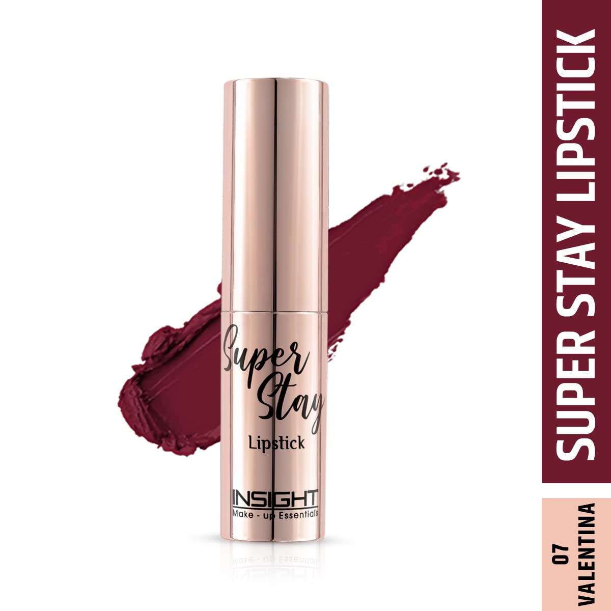 INSIGHT COSMETICS SUPER STAY LIPSTICK - Valentina Shade | Long Lasting Matte Liquid Lipstick | Waterproof & Transfer Proof | Perfect for Date Night, Parties & Everyday Wear