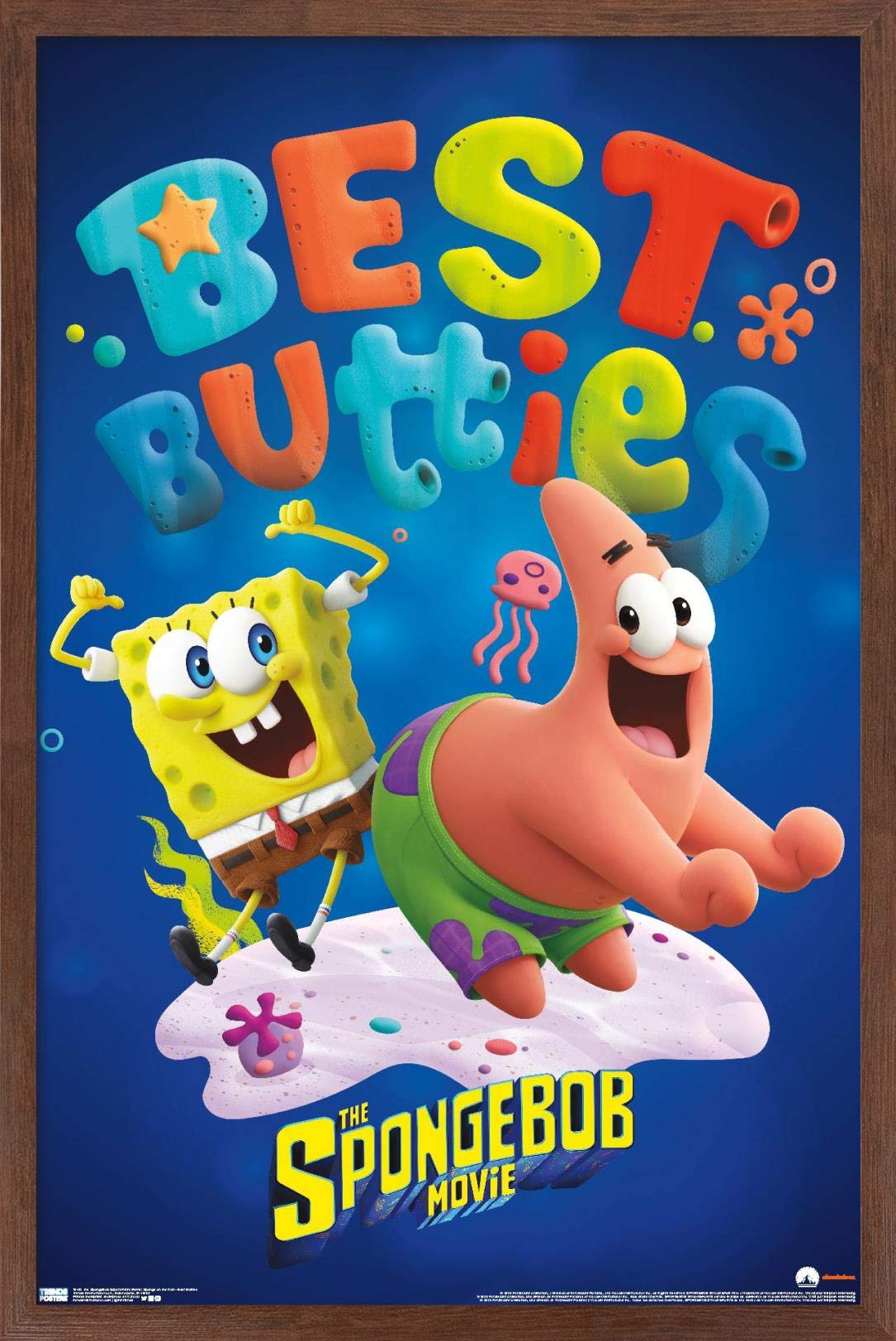 Trends International The SpongeBob Movie: Sponge On The Run - Best Friends Wall Poster, 14.725