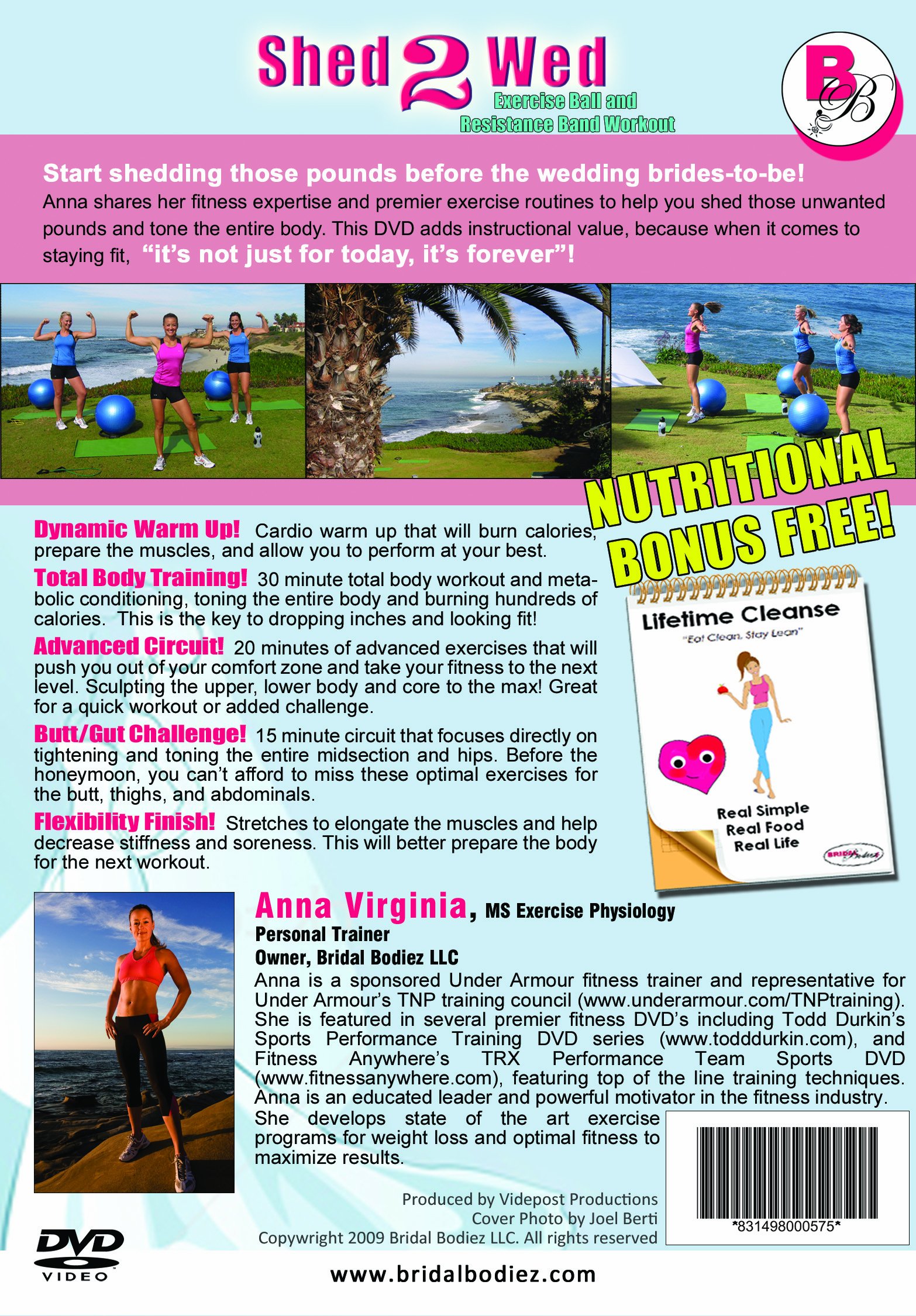 Bridal Fitness Workout DVD - Wedding Preparation Exercise Program for Brides | Perfect for Pre-Wedding Toning & Stress Relief