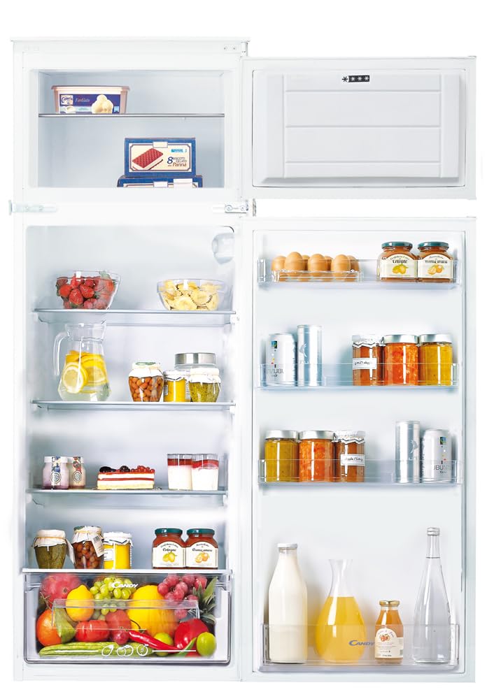 Candy Incasso CFBD 2450/2E Double Door Refrigerator A+ Energy Rating, White - Perfect for Kitchens, Restaurants & Small Businesses