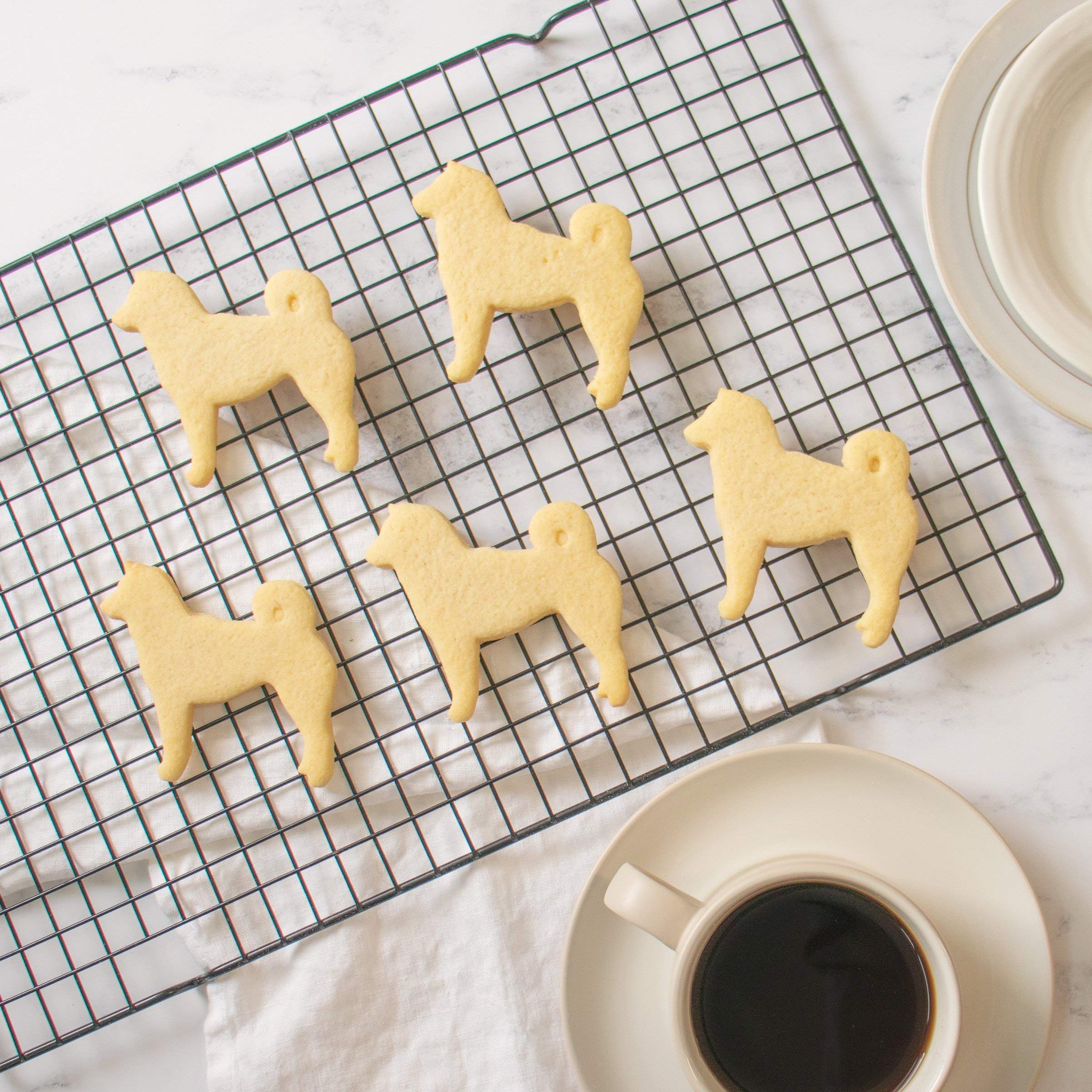 Shiba Inu Dog Cookie Cutter - 1 Piece Stainless Steel Baking Tool for Cookies, Biscuits & Pastries | Perfect for Dog Lovers, Japanese Culture Fans & Home Bakers
