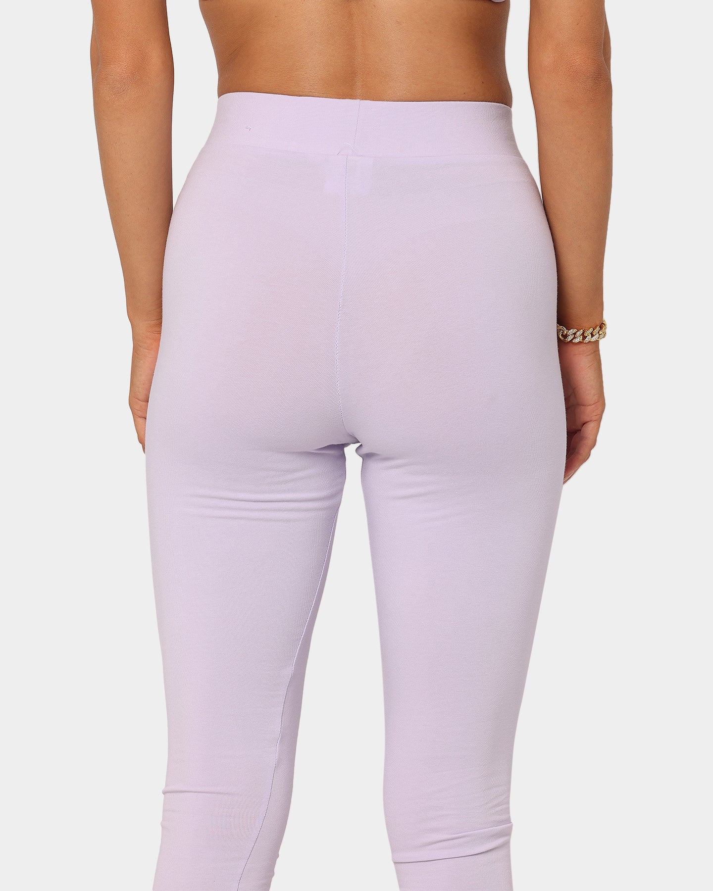 Adidas Women's Logo Play Leggings - Purple Printed Workout Leggings for Running, Yoga & Gym - High Waisted Athletic Tights for Women
