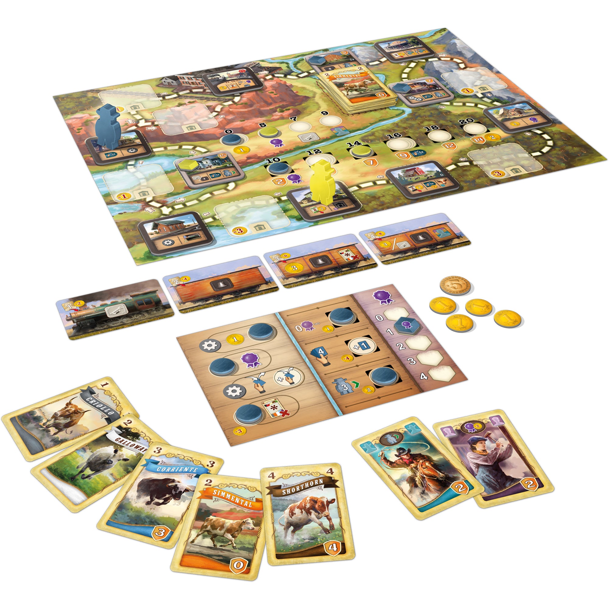 Great Western Trail Board Game - El Paso Expansion | Strategy Game for Adults & Families | Perfect for Game Nights & Western-Themed Parties