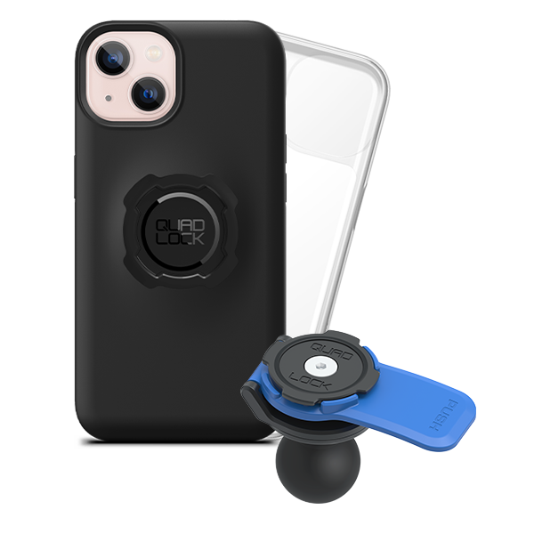 1 Ball Motorcycle Phone Mount Kit - Universal Adjustable Handlebar Holder for iPhone & Smartphones - Perfect for GPS Navigation & Hands-Free Riding
