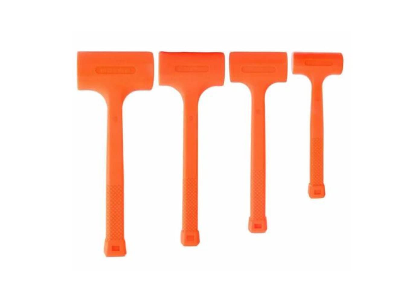 1LB, 2LB, 3LB, 4LB Dead Blow Hammer Set - 4-Piece Non-Marring Rubber Mallet for Auto Body Work, Woodworking & Metalworking | Perfect for Mechanics, Carpenters & DIY Projects