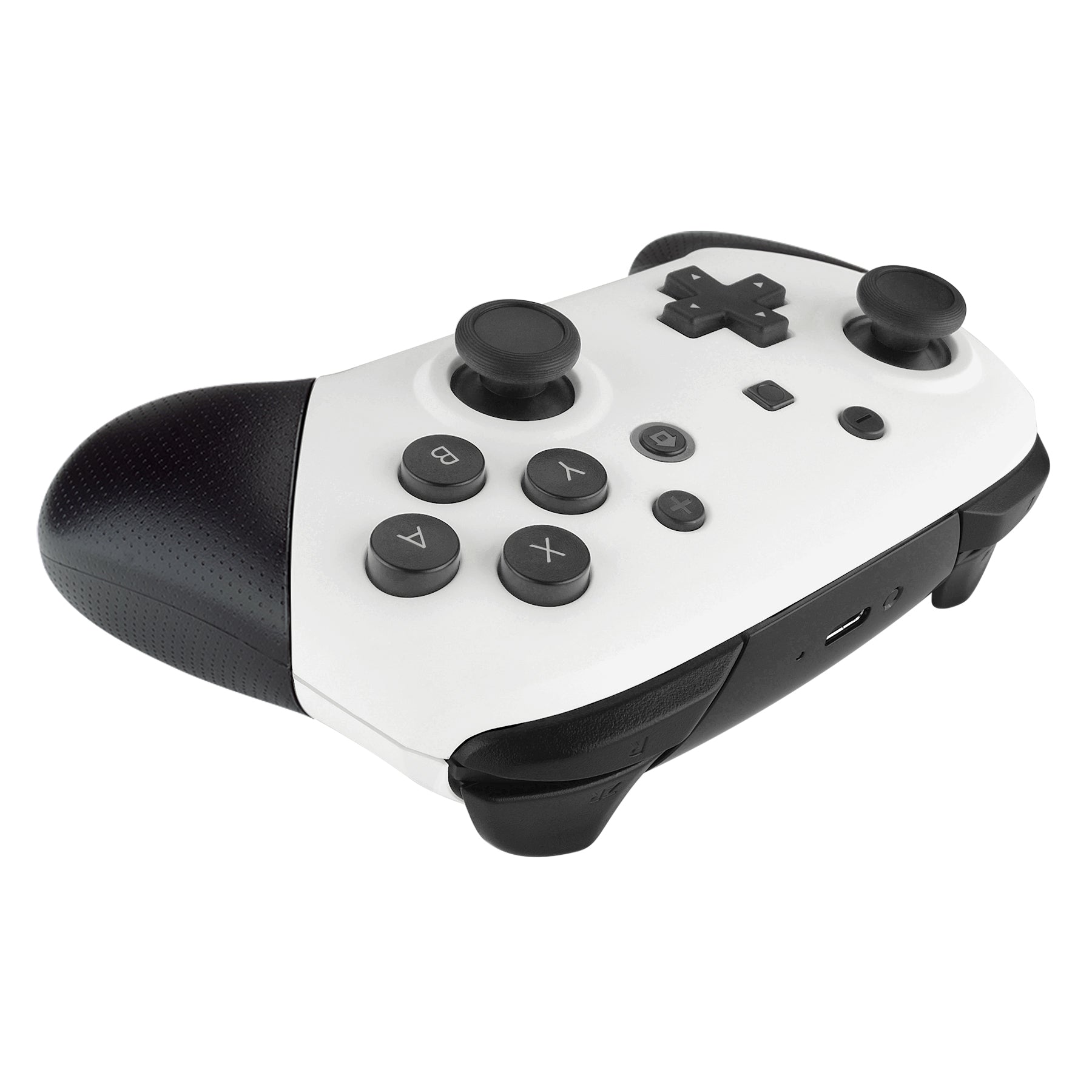eXtremeRate White Faceplate & Backplate Replacement Shell for Nintendo Switch Pro Controller - DIY Custom Housing Case (Controller Not Included) - Perfect for Gaming, Modding & Personalization - MRP306
